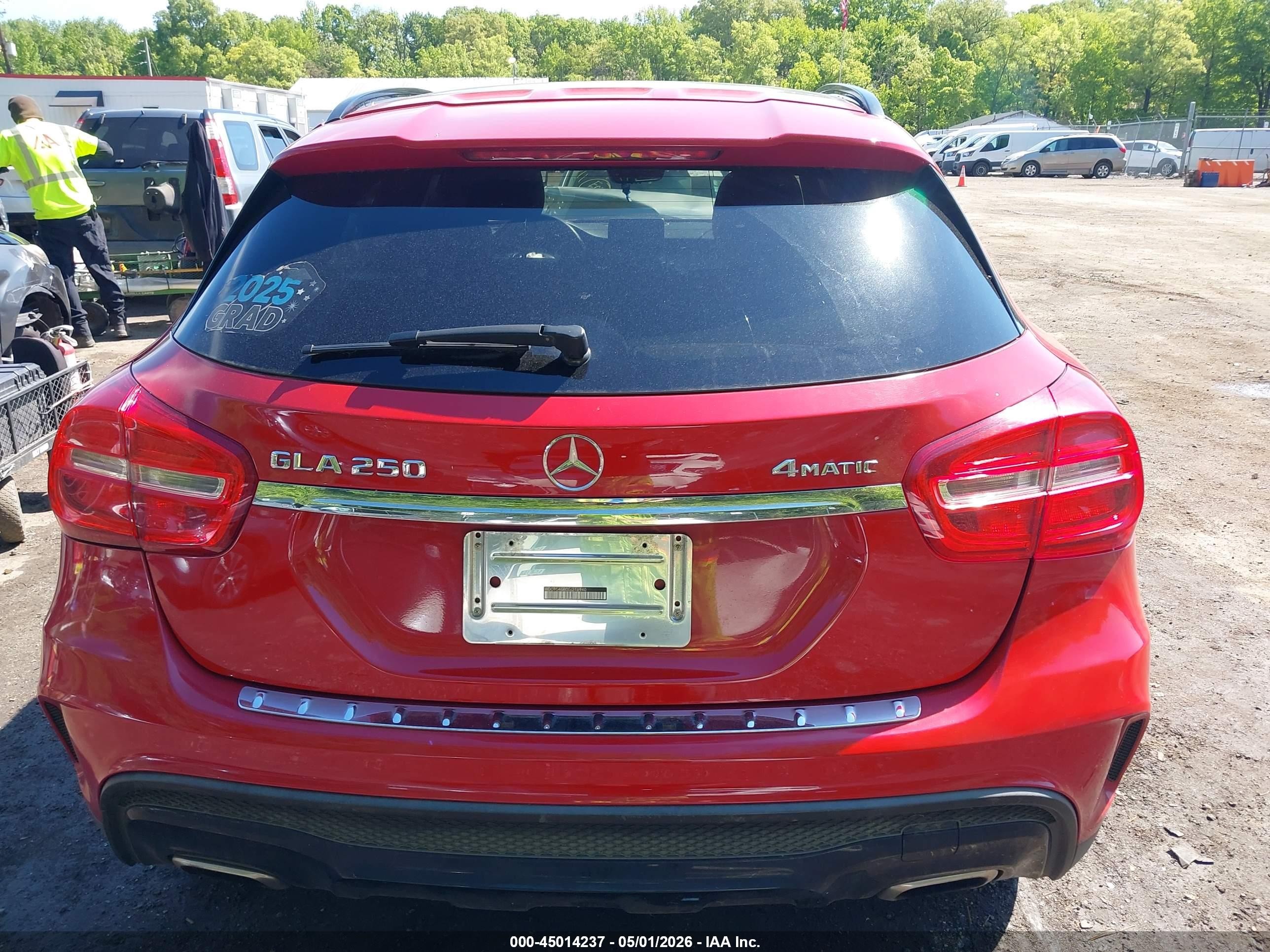 2016 Mercedes-benz Gla 250 4matic Красный vin: WDCTG4GB0GJ216940