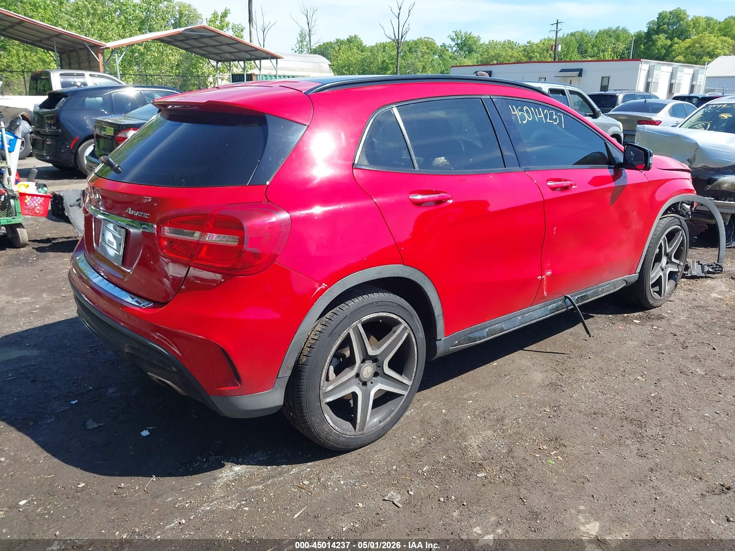 2016 Mercedes-benz Gla 250 4matic Красный vin: WDCTG4GB0GJ216940