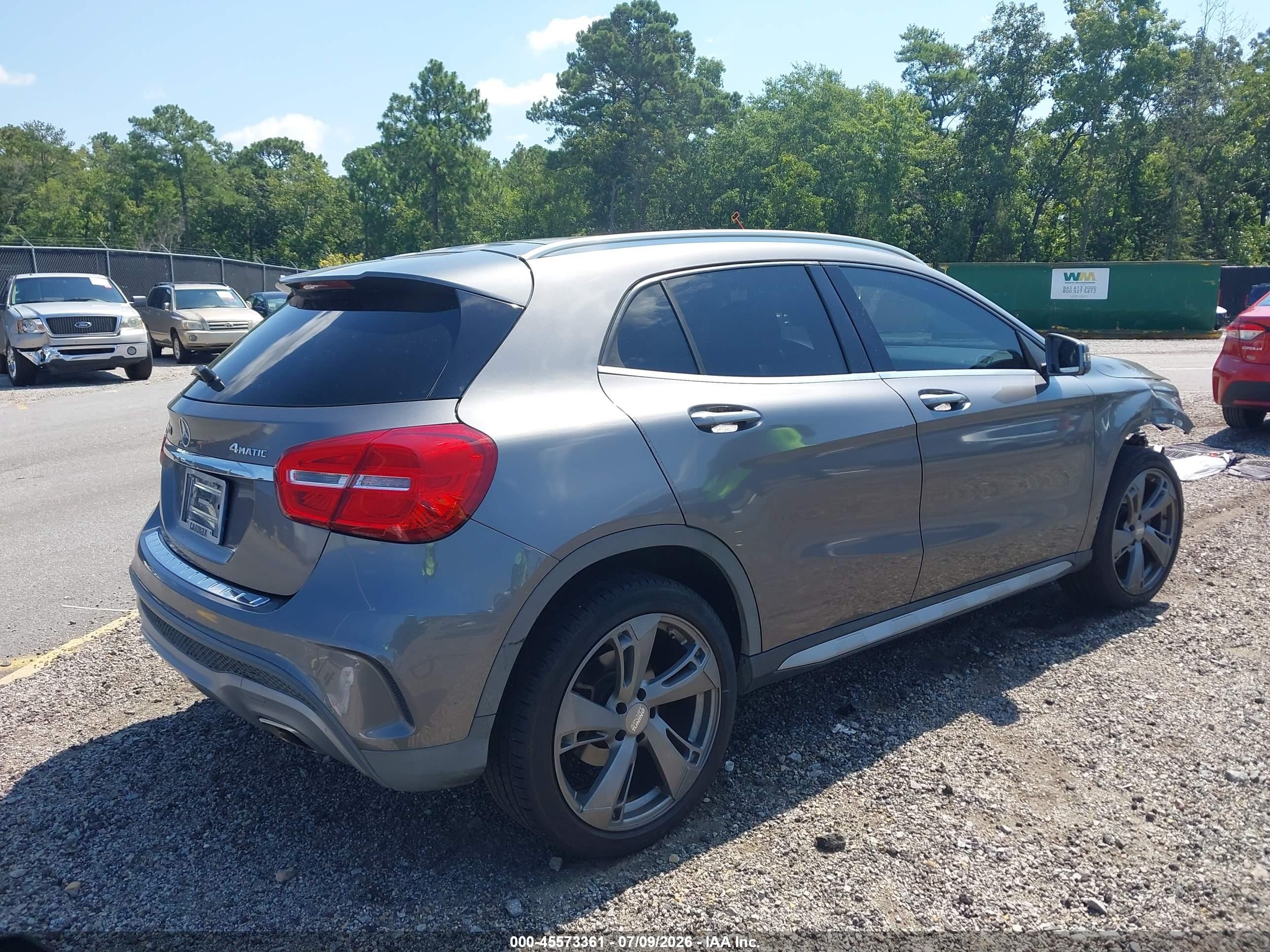 2015 Mercedes-benz Gla 250 4matic Gray vin: WDCTG4GB1FJ063774
