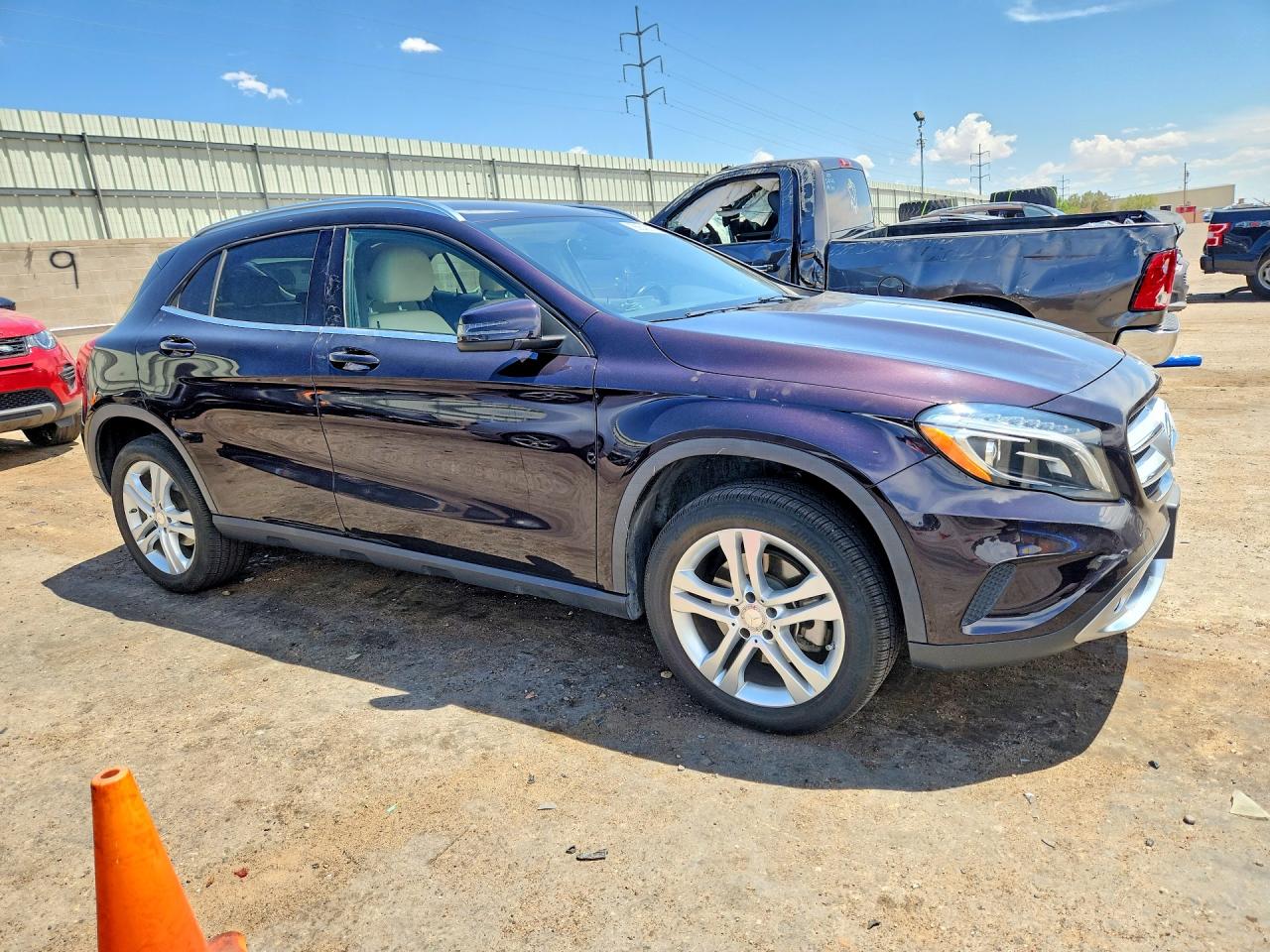 2015 Mercedes-benz Gla 250 4matic Purple vin: WDCTG4GB1FJ102461