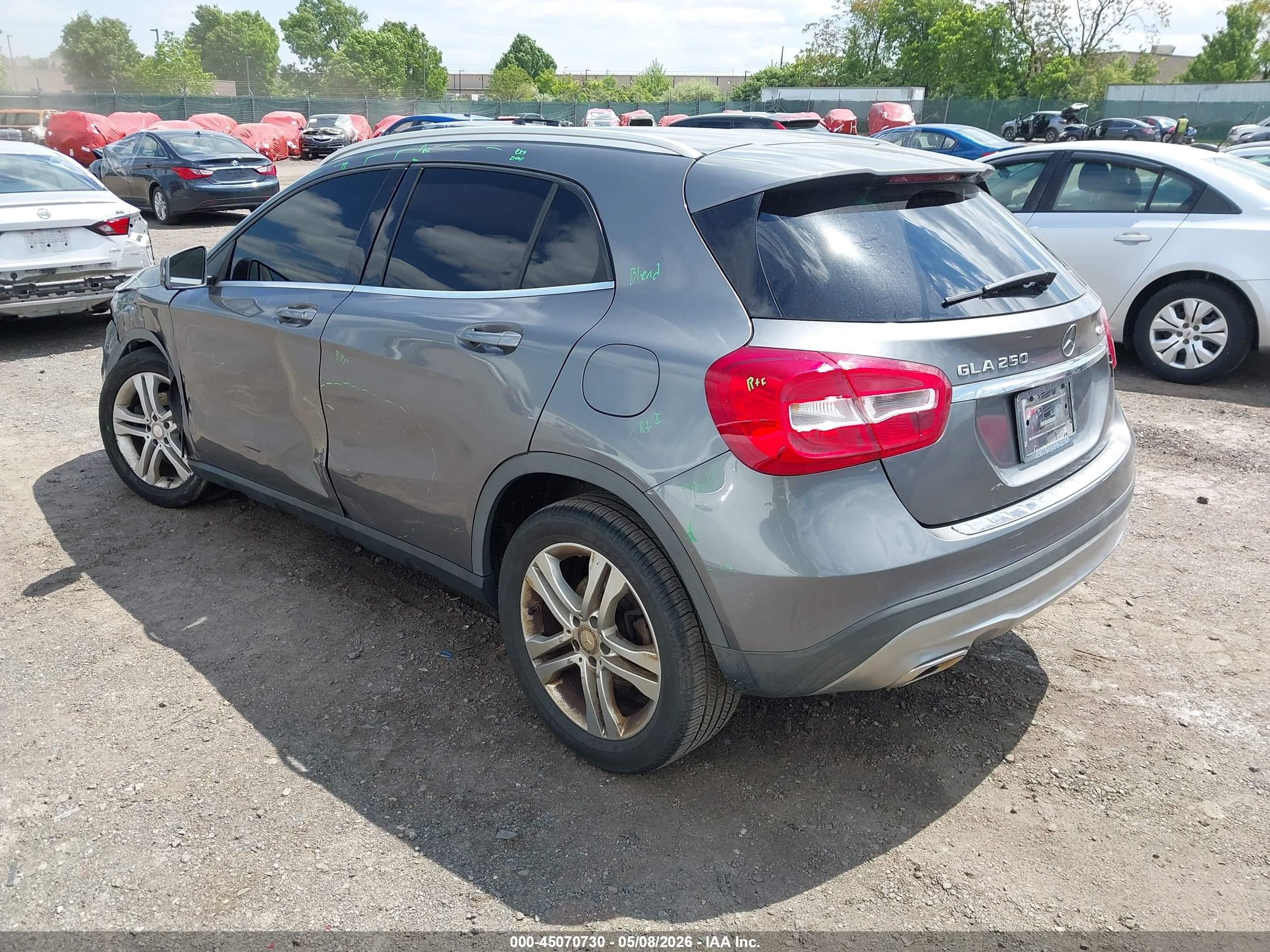 2015 Mercedes-benz Gla 250 4matic Gray vin: WDCTG4GB1FJ148498
