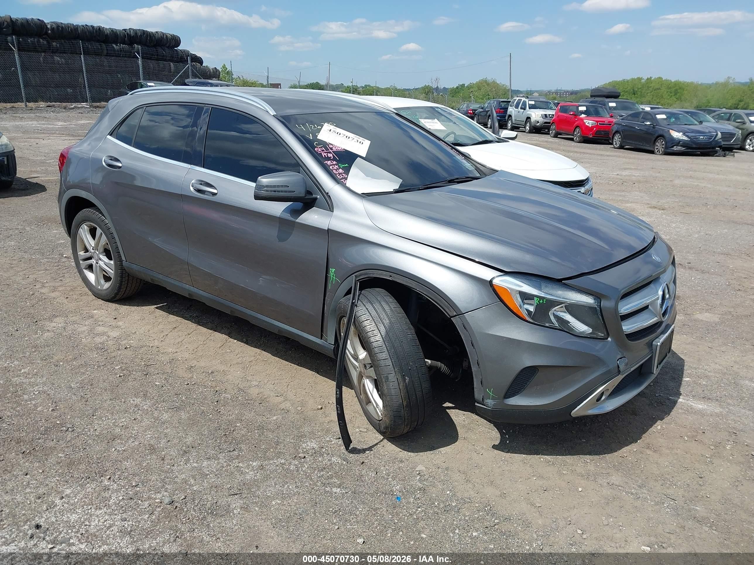 2015 Mercedes-benz Gla 250 4matic Gray vin: WDCTG4GB1FJ148498