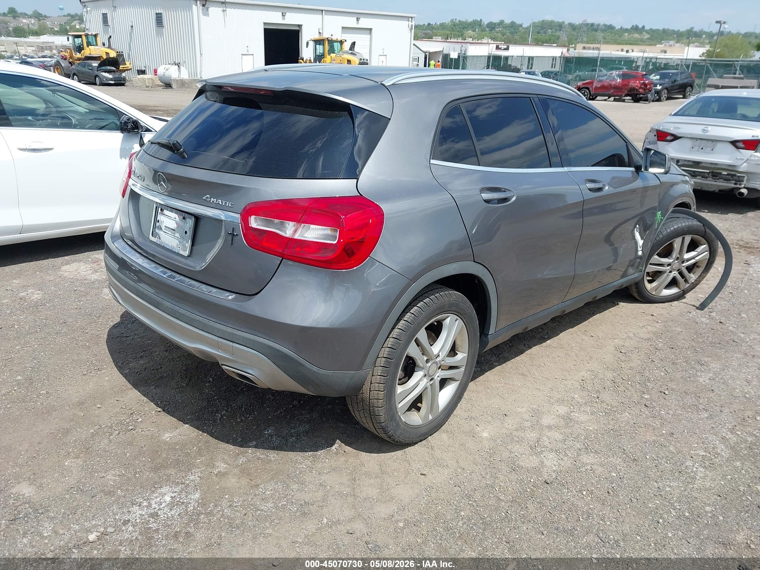 2015 Mercedes-benz Gla 250 4matic Gray vin: WDCTG4GB1FJ148498