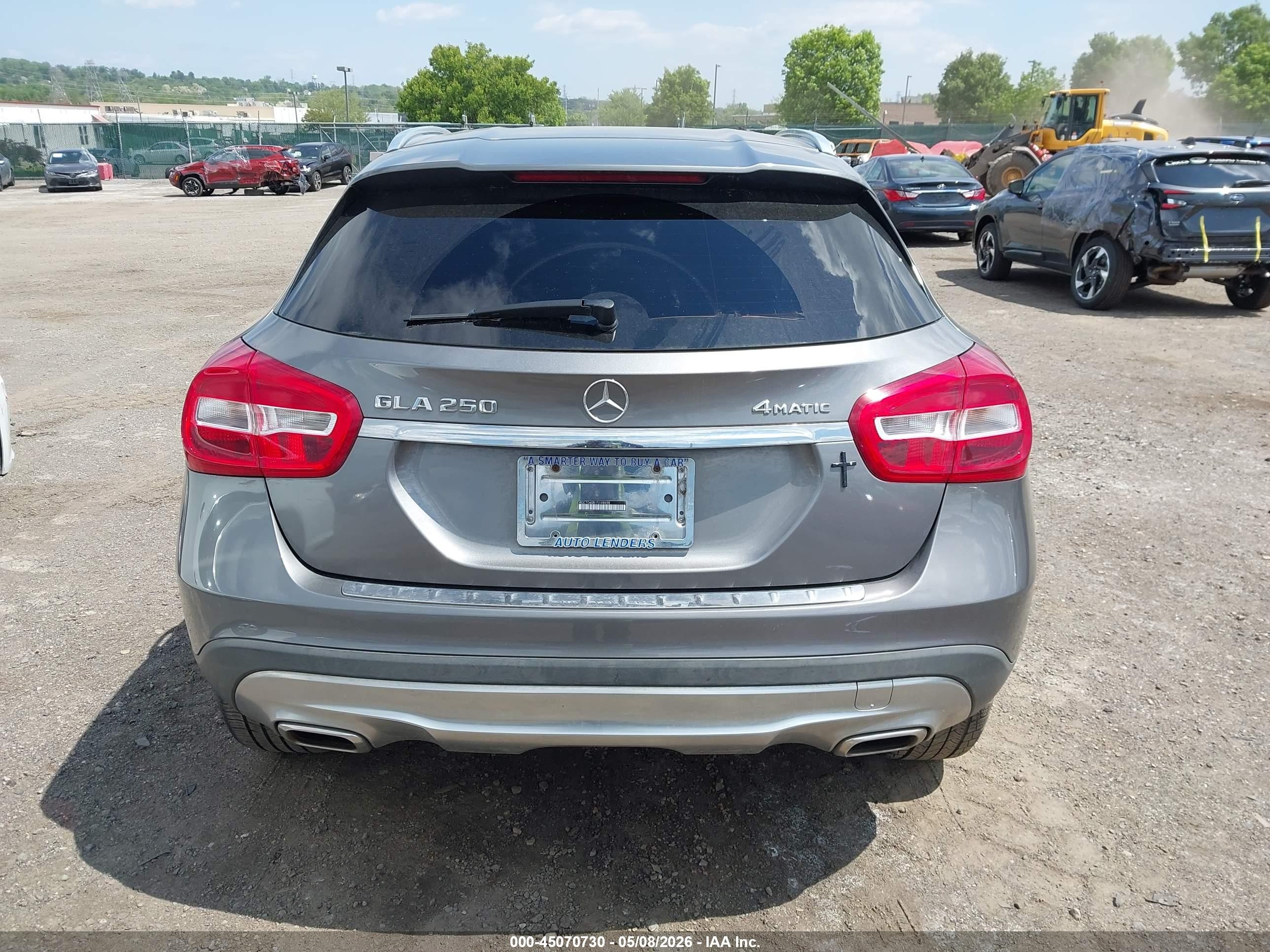 2015 Mercedes-benz Gla 250 4matic Gray vin: WDCTG4GB1FJ148498