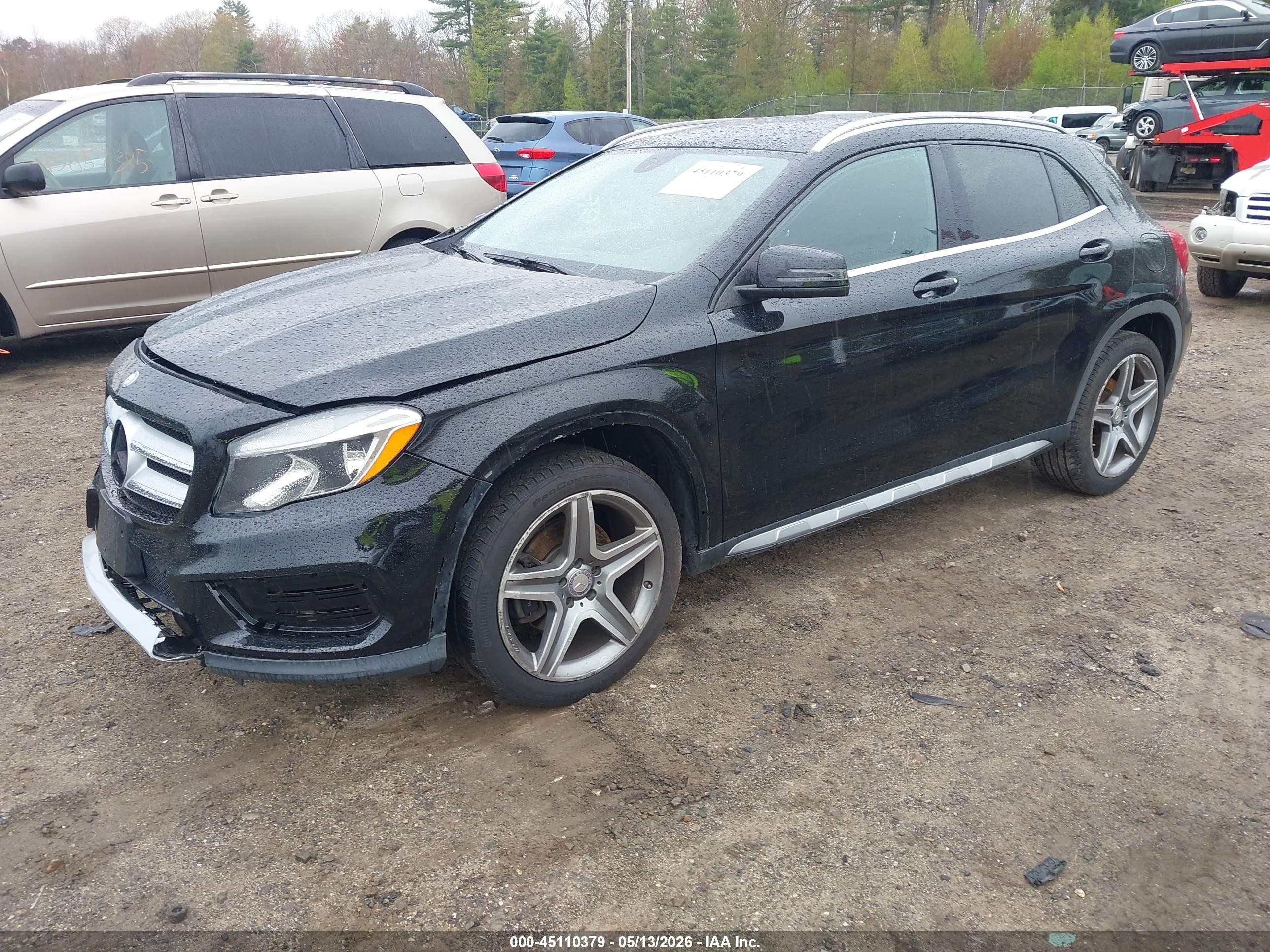 2015 Mercedes-benz Gla 250 4matic Черный vin: WDCTG4GB1FJ167729