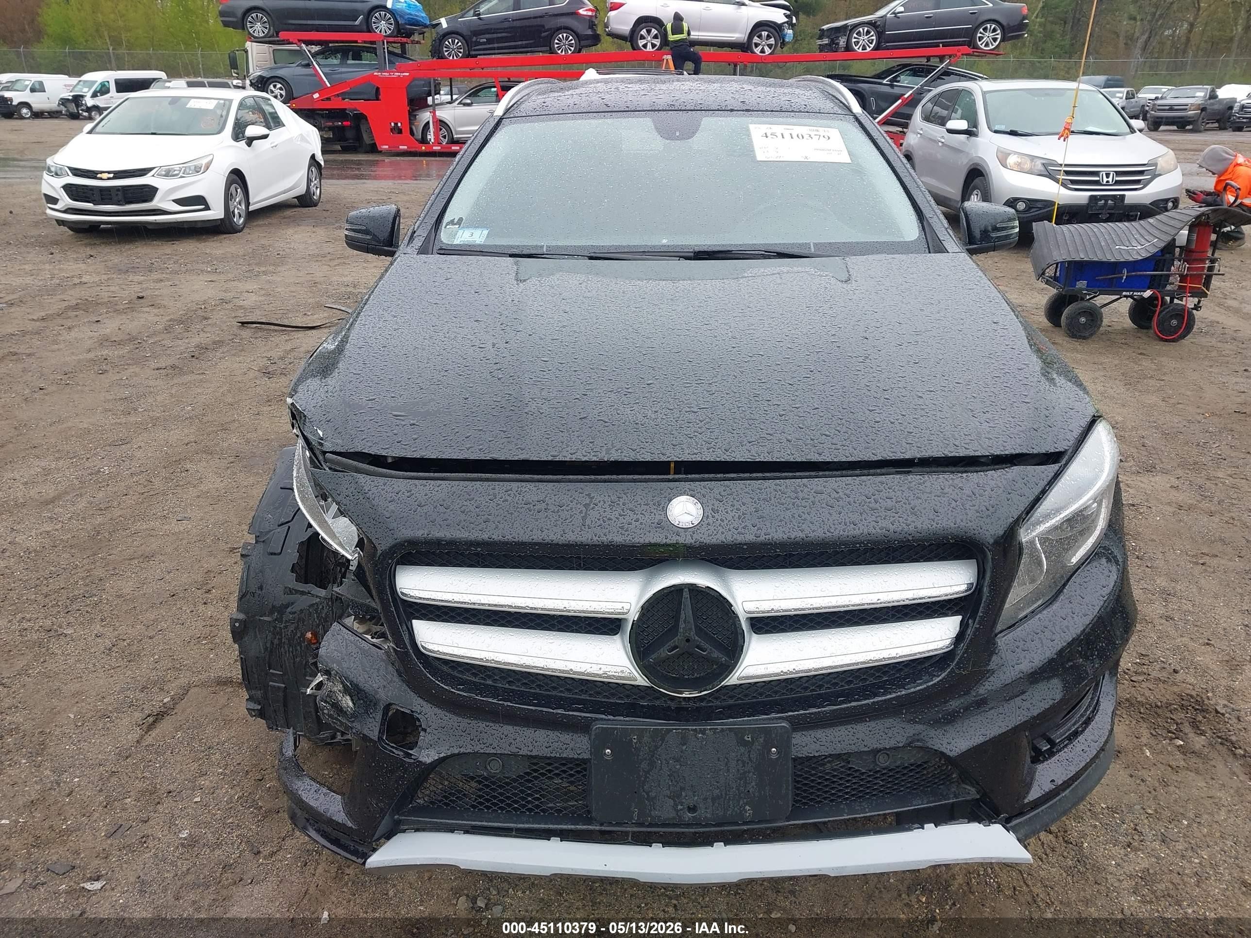 2015 Mercedes-benz Gla 250 4matic Черный vin: WDCTG4GB1FJ167729