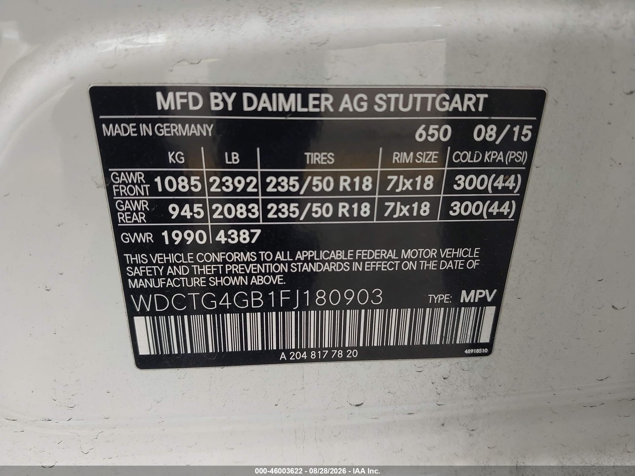 2015 Mercedes-benz Gla 250 4matic White vin: WDCTG4GB1FJ180903
