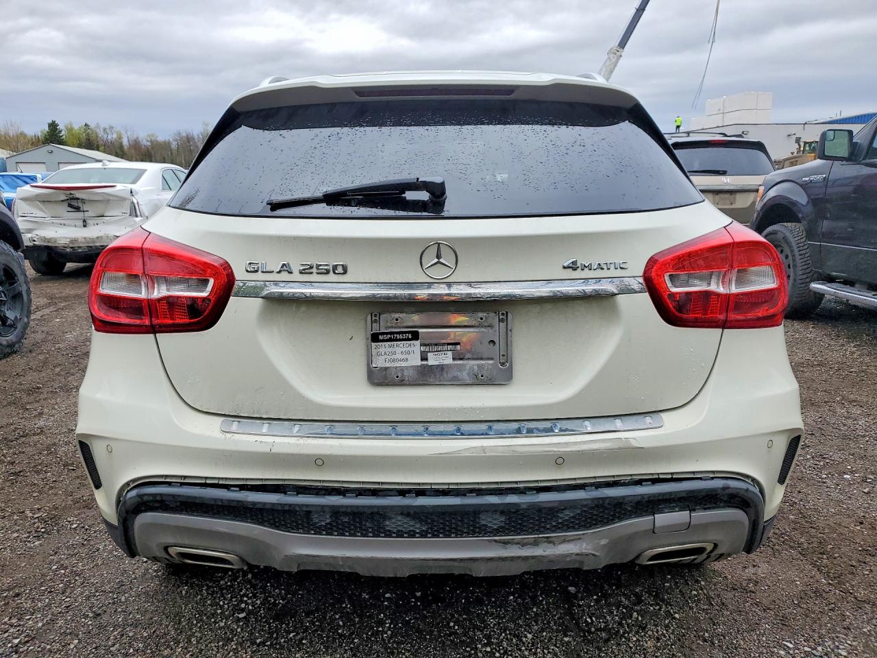2015 Mercedes-benz Gla 250 4matic White vin: WDCTG4GB2FJ080468