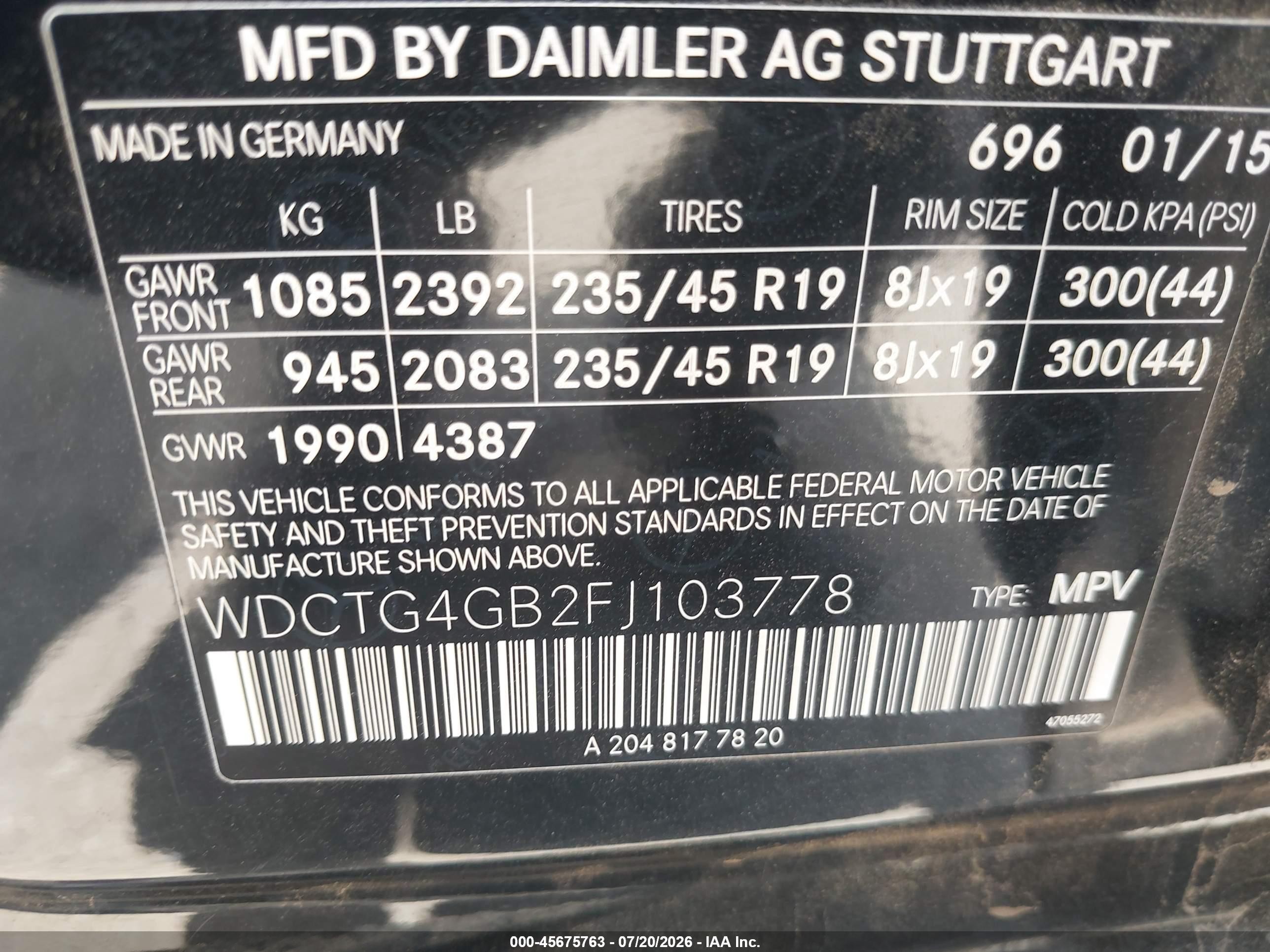 2015 Mercedes-benz Gla 250 4matic Black vin: WDCTG4GB2FJ103778
