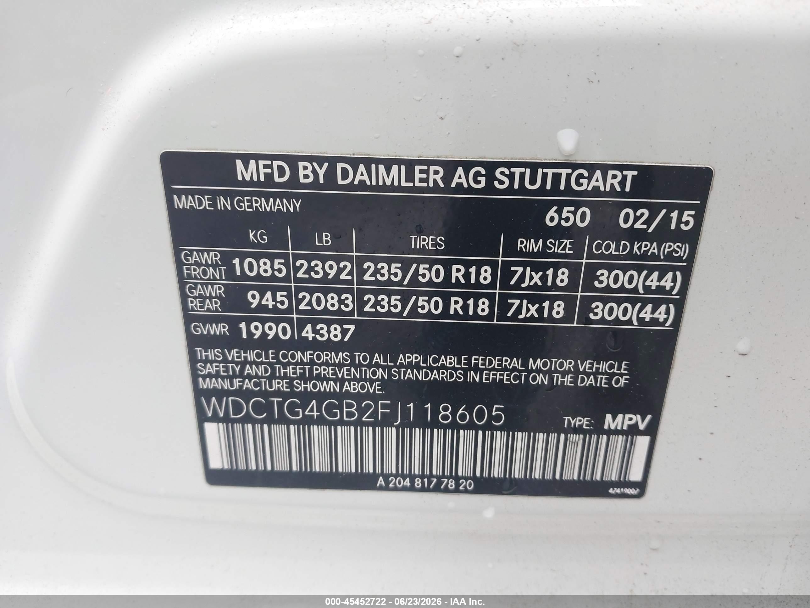 2015 Mercedes-benz Gla 250 4matic White vin: WDCTG4GB2FJ118605