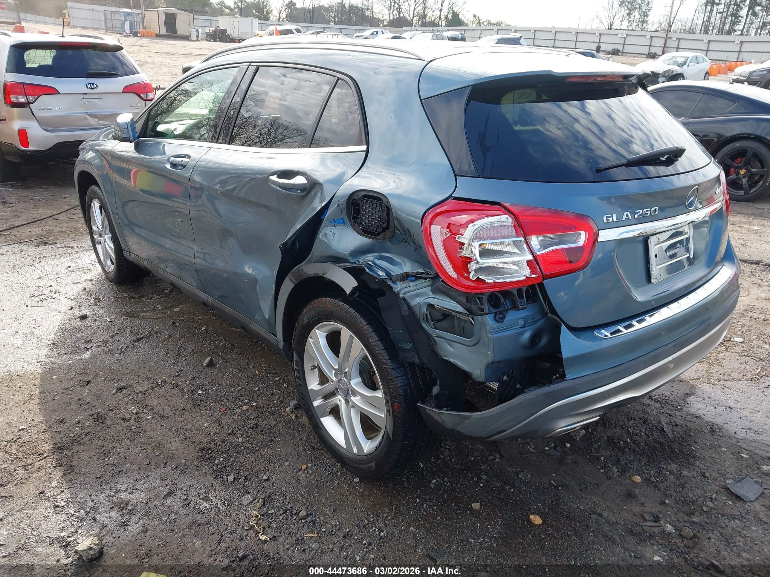 2015 Mercedes-benz Gla 250 4matic Light Blue vin: WDCTG4GB3FJ166680
