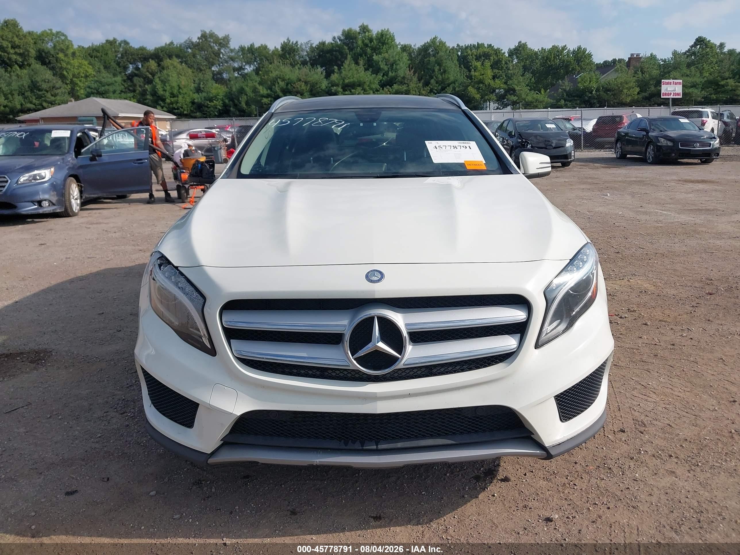 2015 Mercedes-benz Gla 250 4matic White vin: WDCTG4GB3FJ033496