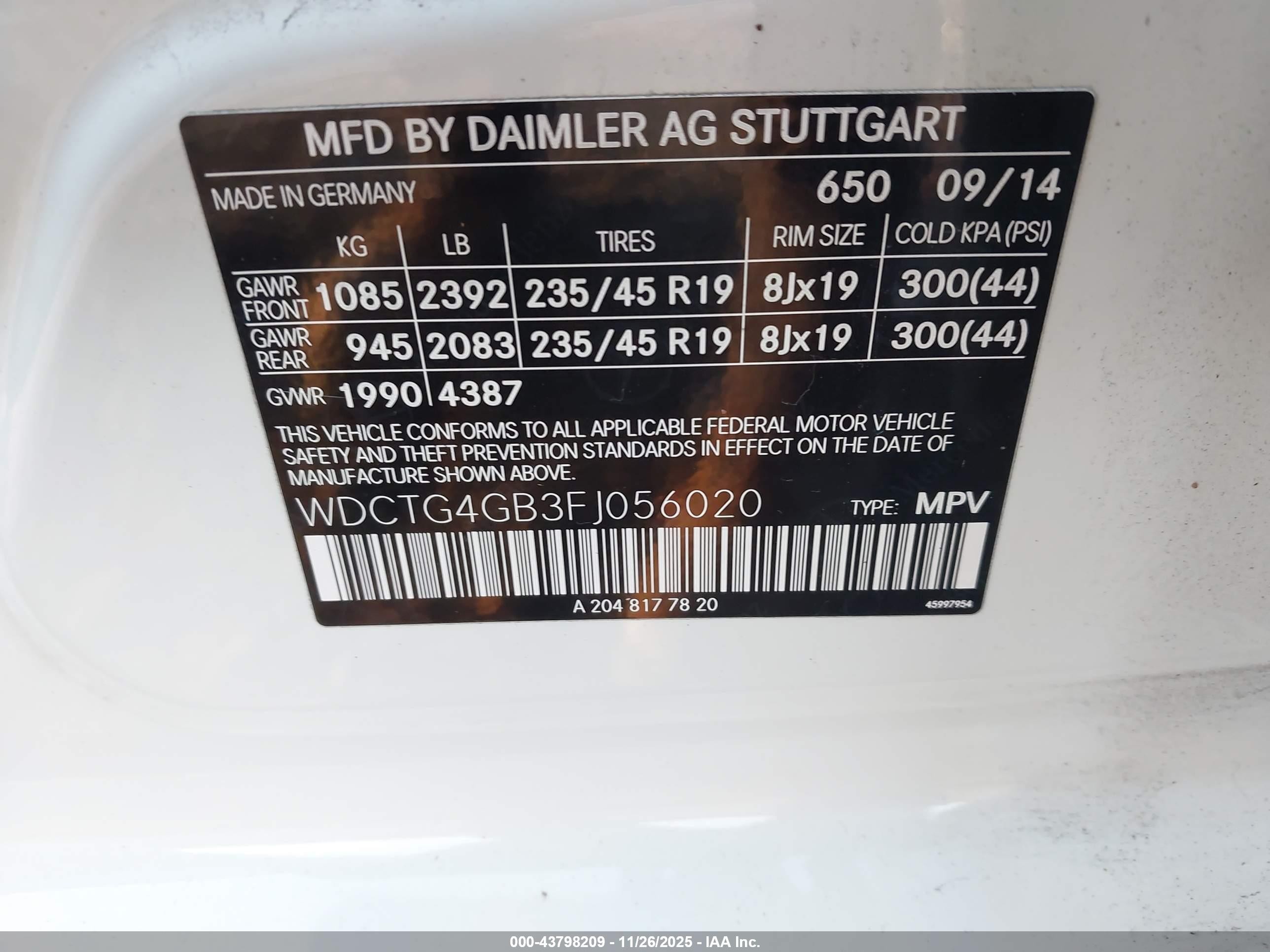 2015 Mercedes-benz Gla 250 4matic White vin: WDCTG4GB3FJ056020