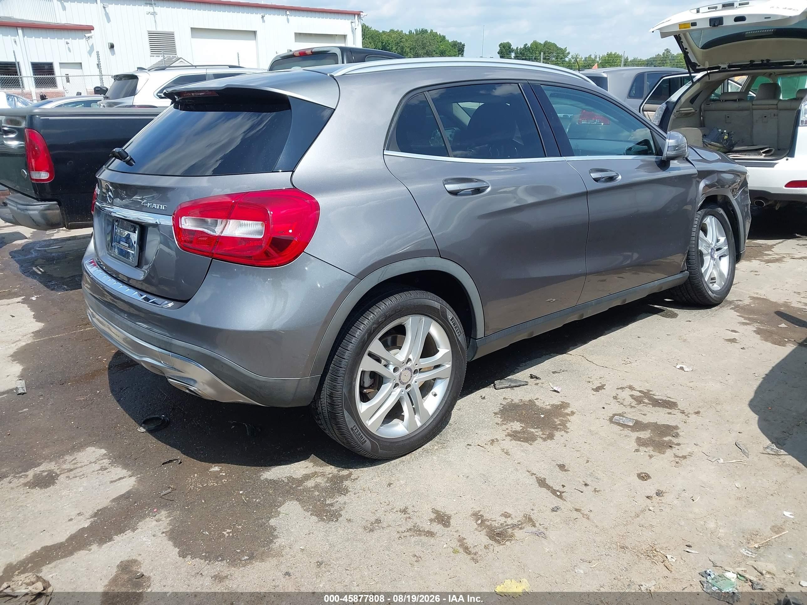 2015 Mercedes-benz Gla 250 4matic Gray vin: WDCTG4GB3FJ068913