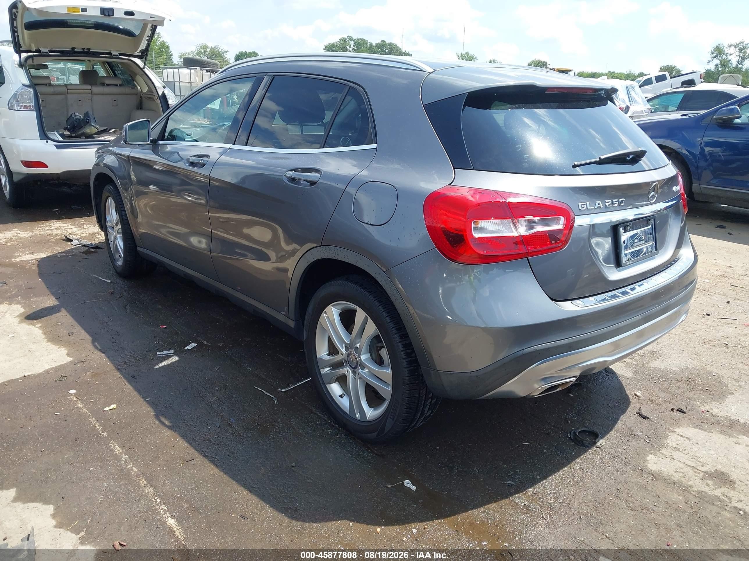 2015 Mercedes-benz Gla 250 4matic Gray vin: WDCTG4GB3FJ068913