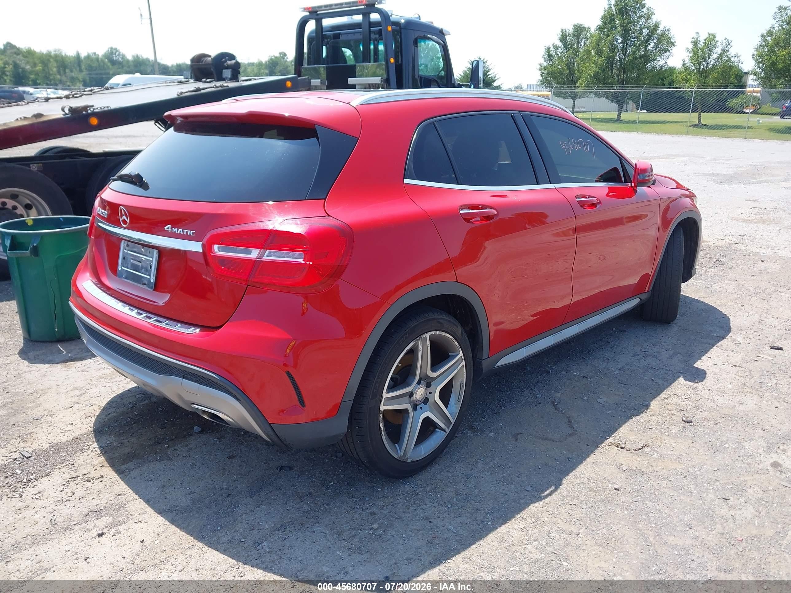 2015 Mercedes-benz Gla 250 4matic Red vin: WDCTG4GB4FJ173248