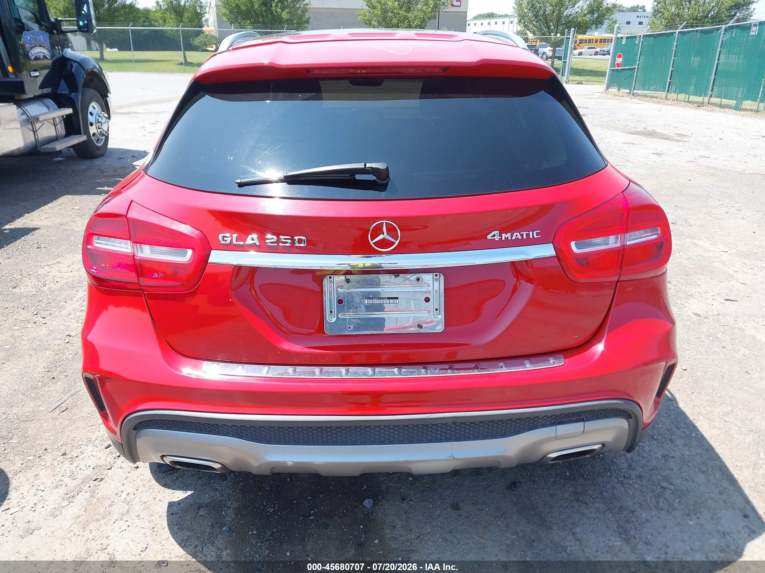 2015 Mercedes-benz Gla 250 4matic Red vin: WDCTG4GB4FJ173248