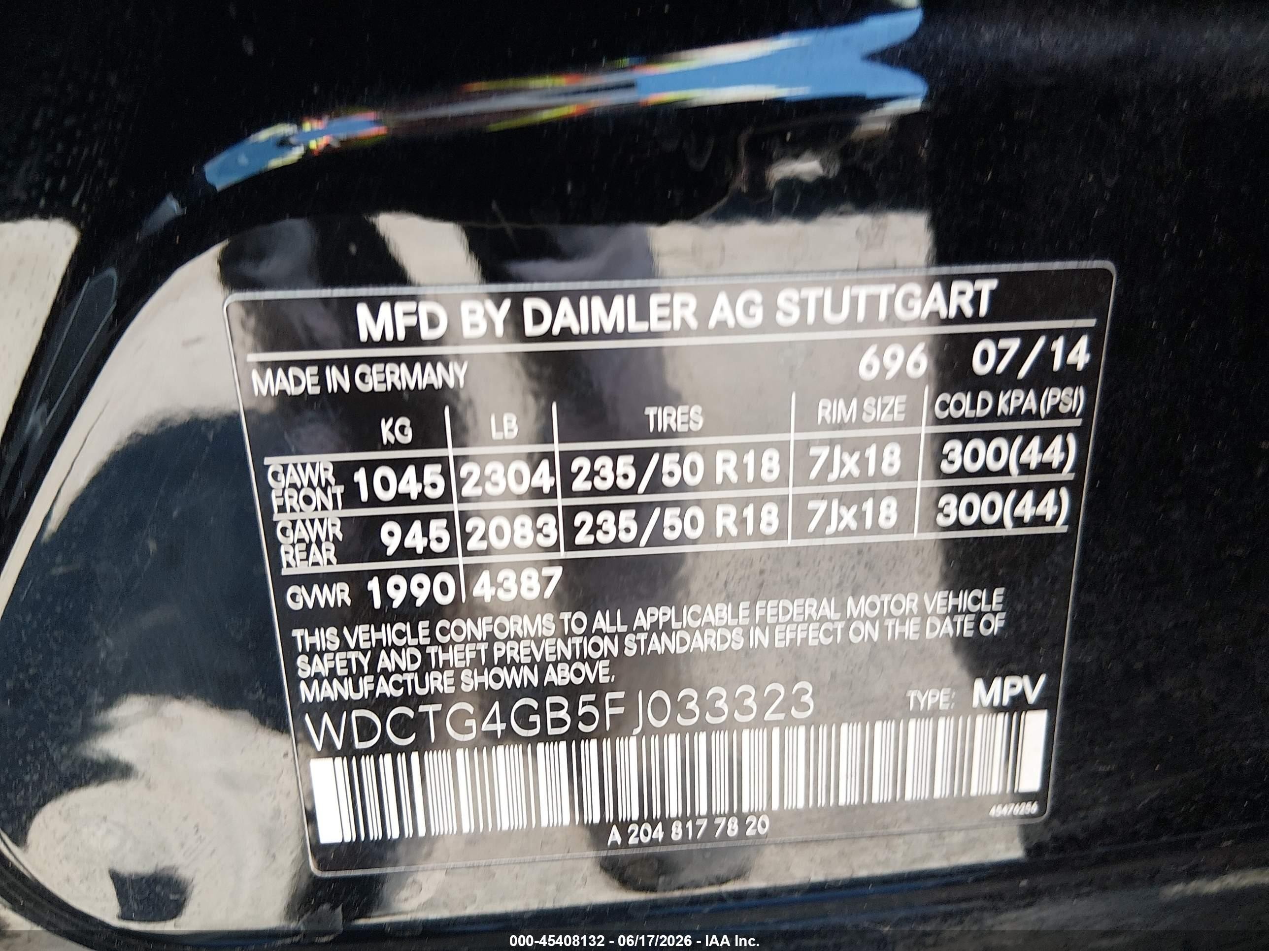 2015 Mercedes-benz Gla 250 4matic Черный vin: WDCTG4GB5FJ033323
