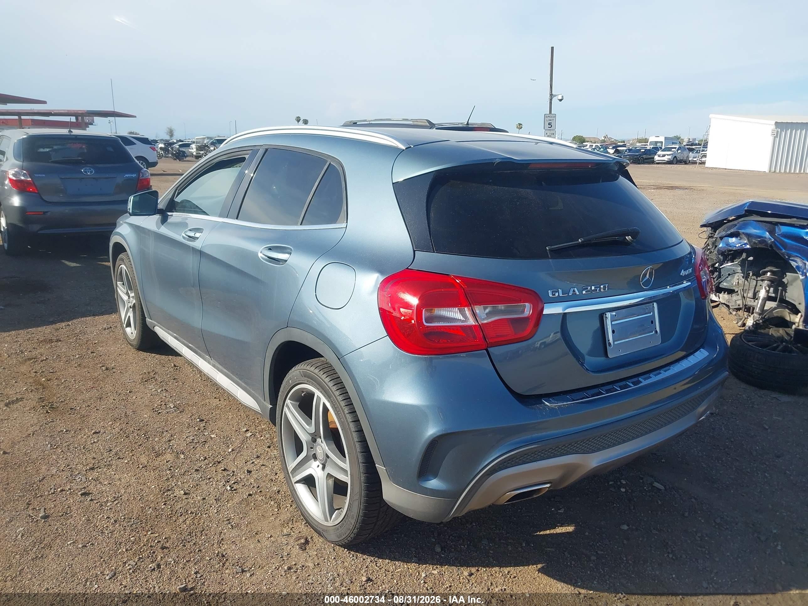 2015 Mercedes-benz Gla 250 4matic Light Blue vin: WDCTG4GB5FJ066094