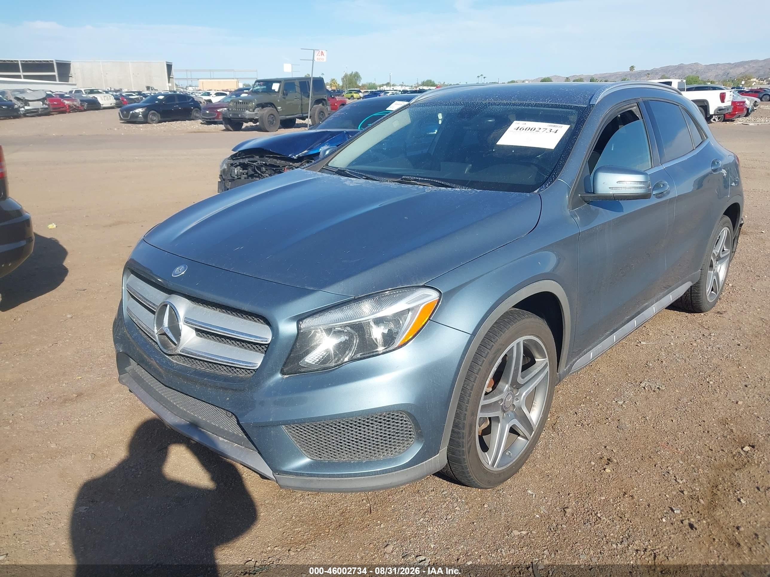 2015 Mercedes-benz Gla 250 4matic Light Blue vin: WDCTG4GB5FJ066094
