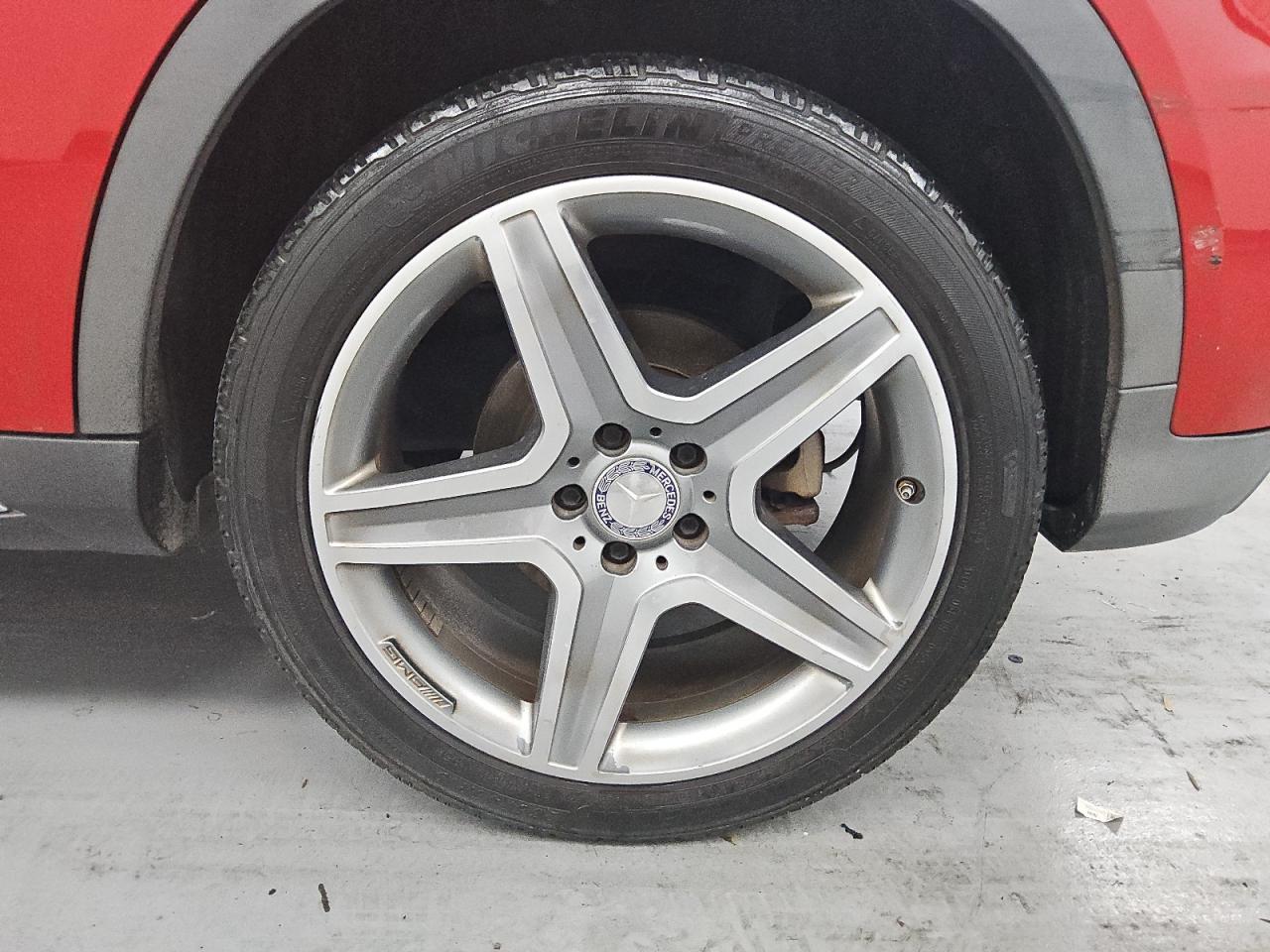 2015 Mercedes-benz Gla 250 4matic Red vin: WDCTG4GB5FJ095739 Damage: Left Front Tire, Worn, Replacement Required
