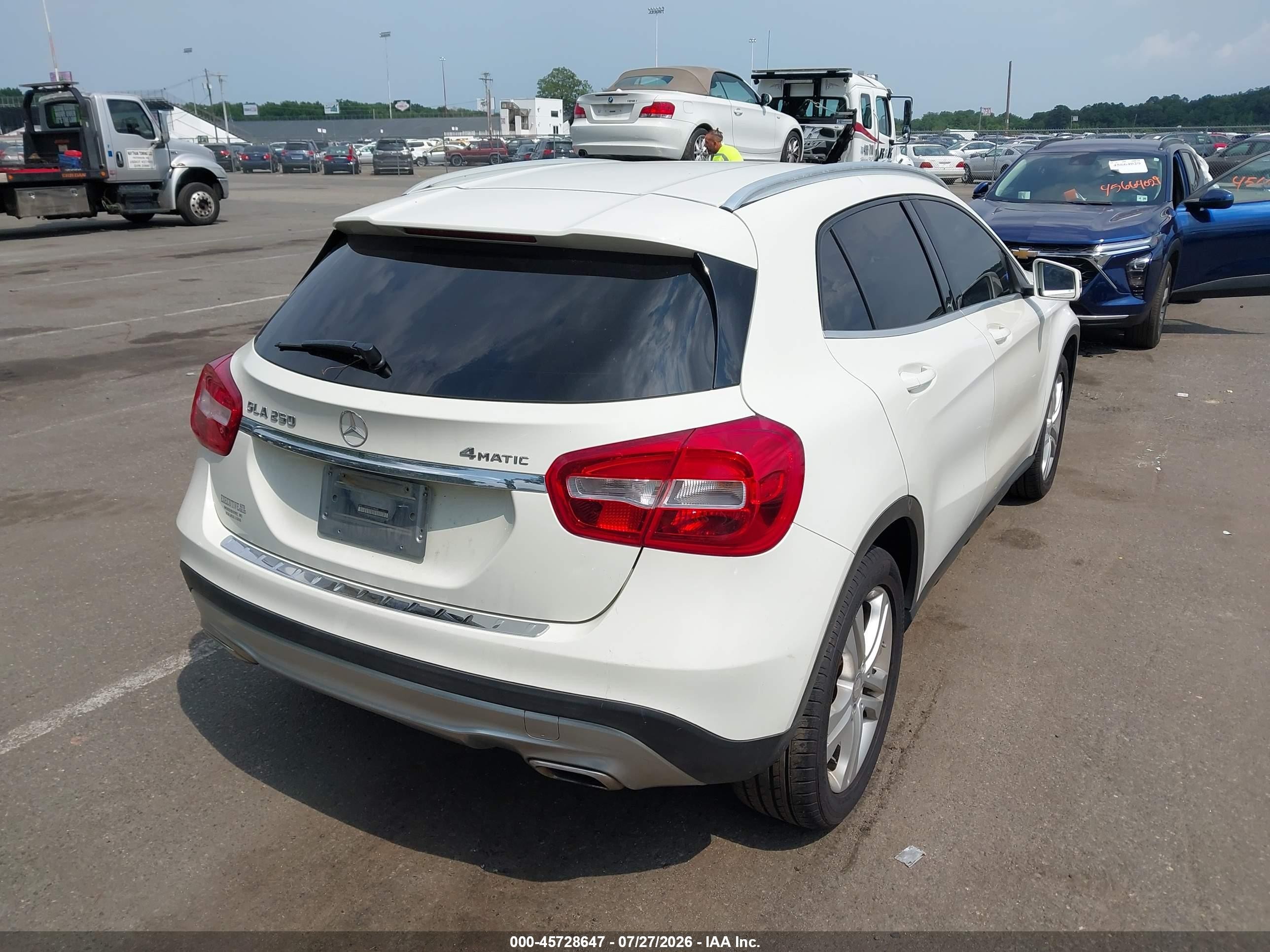 2015 Mercedes-benz Gla 250 4matic White vin: WDCTG4GB5FJ119005