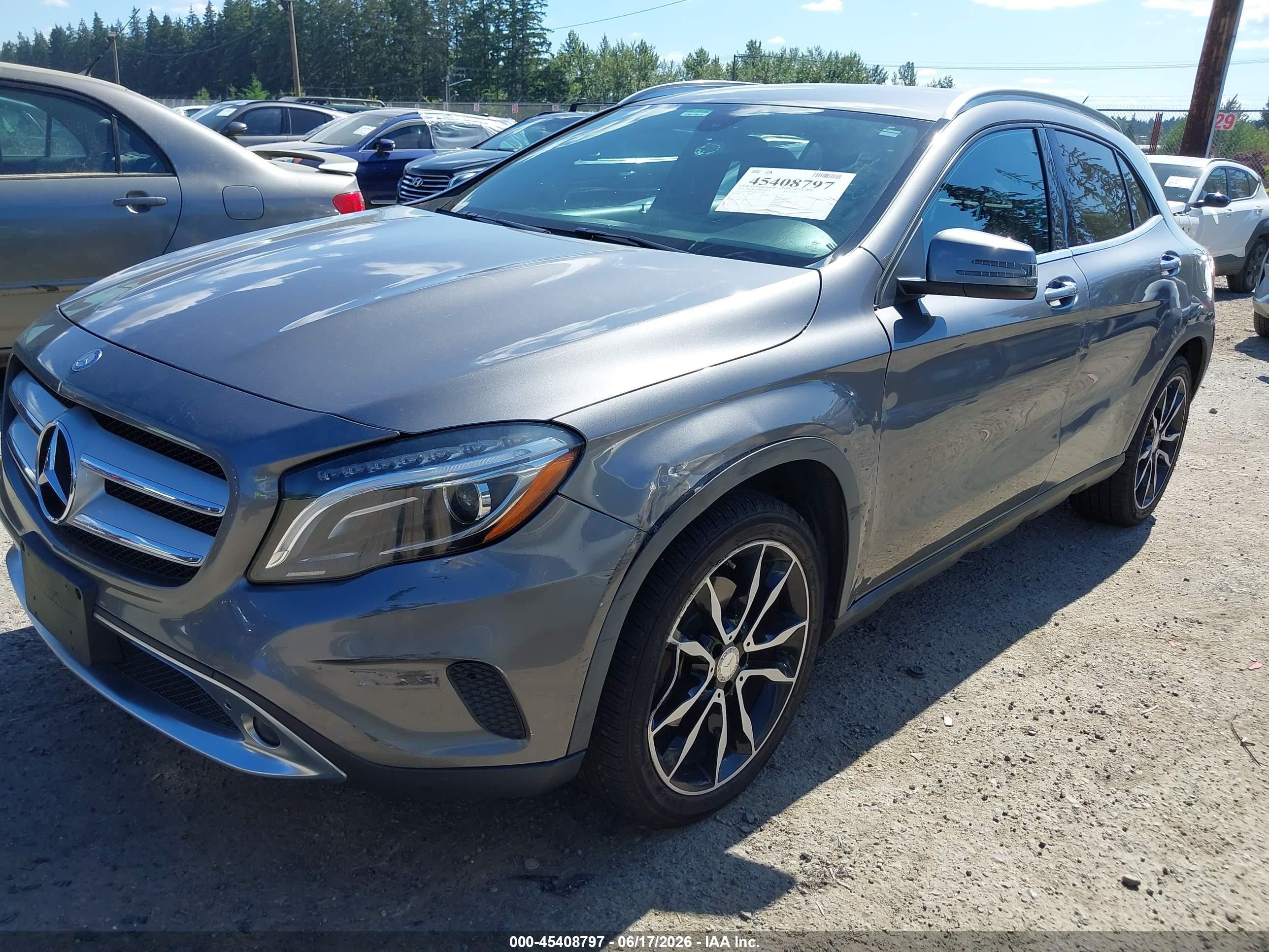 2015 Mercedes-benz Gla 250 4matic Gray vin: WDCTG4GB6FJ171789
