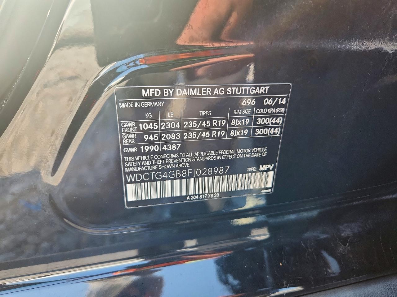 2015 Mercedes-benz Gla 250 4matic Black vin: WDCTG4GB8FJ028987