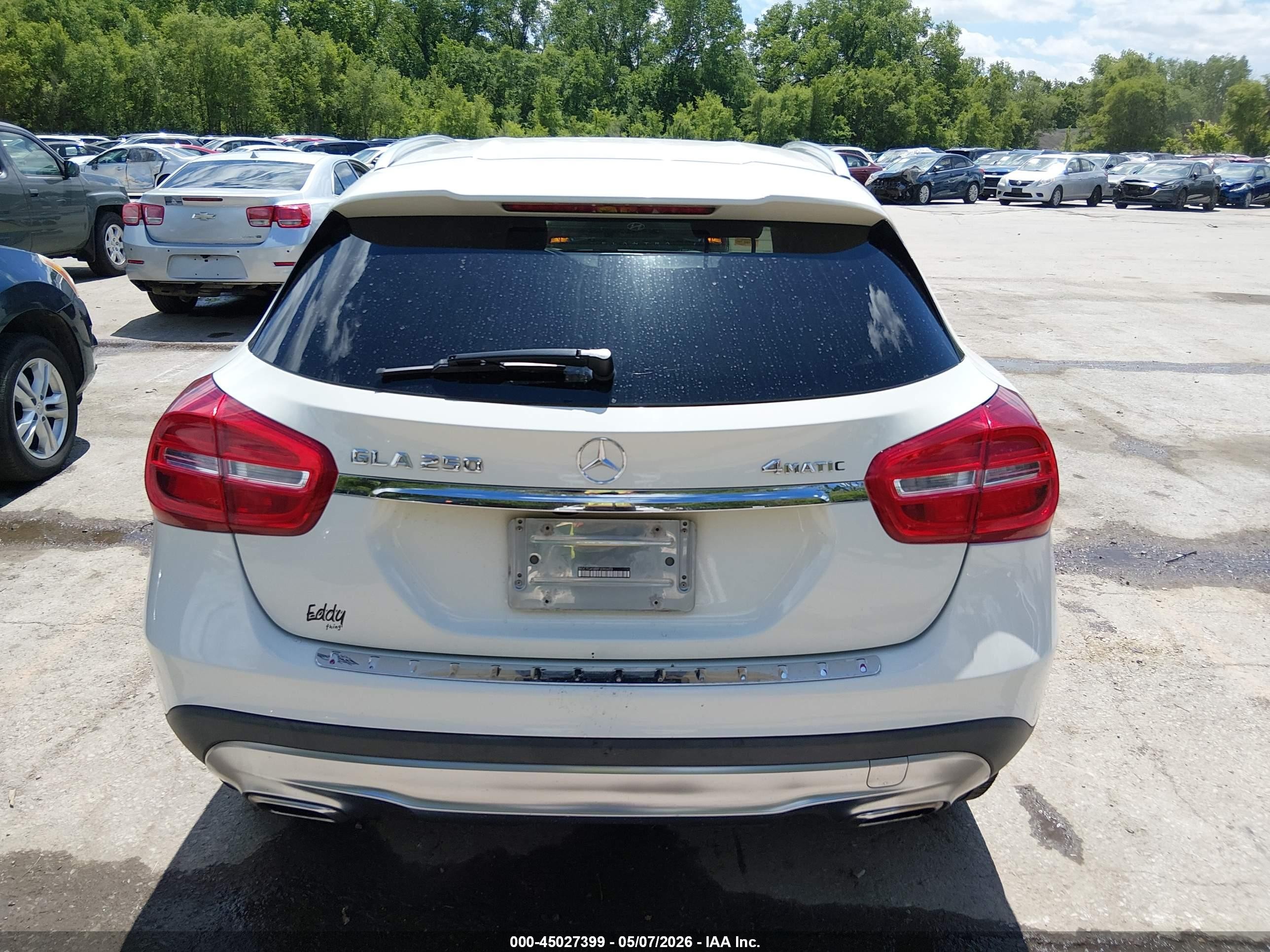 2015 Mercedes-benz Gla 250 4matic White vin: WDCTG4GBXFJ090603