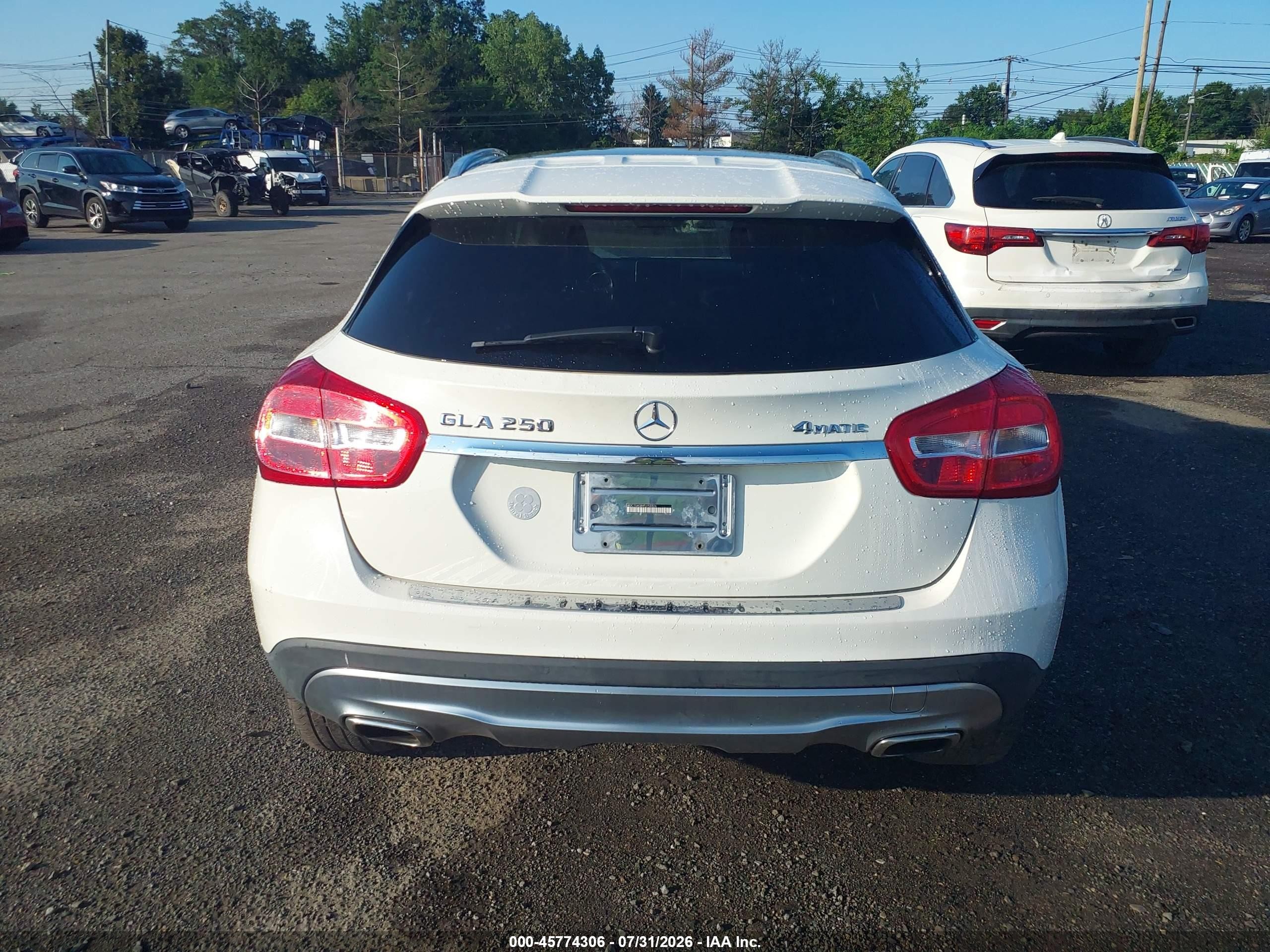 2015 Mercedes-benz Gla 250 4matic White vin: WDCTG4GBXFJ152226