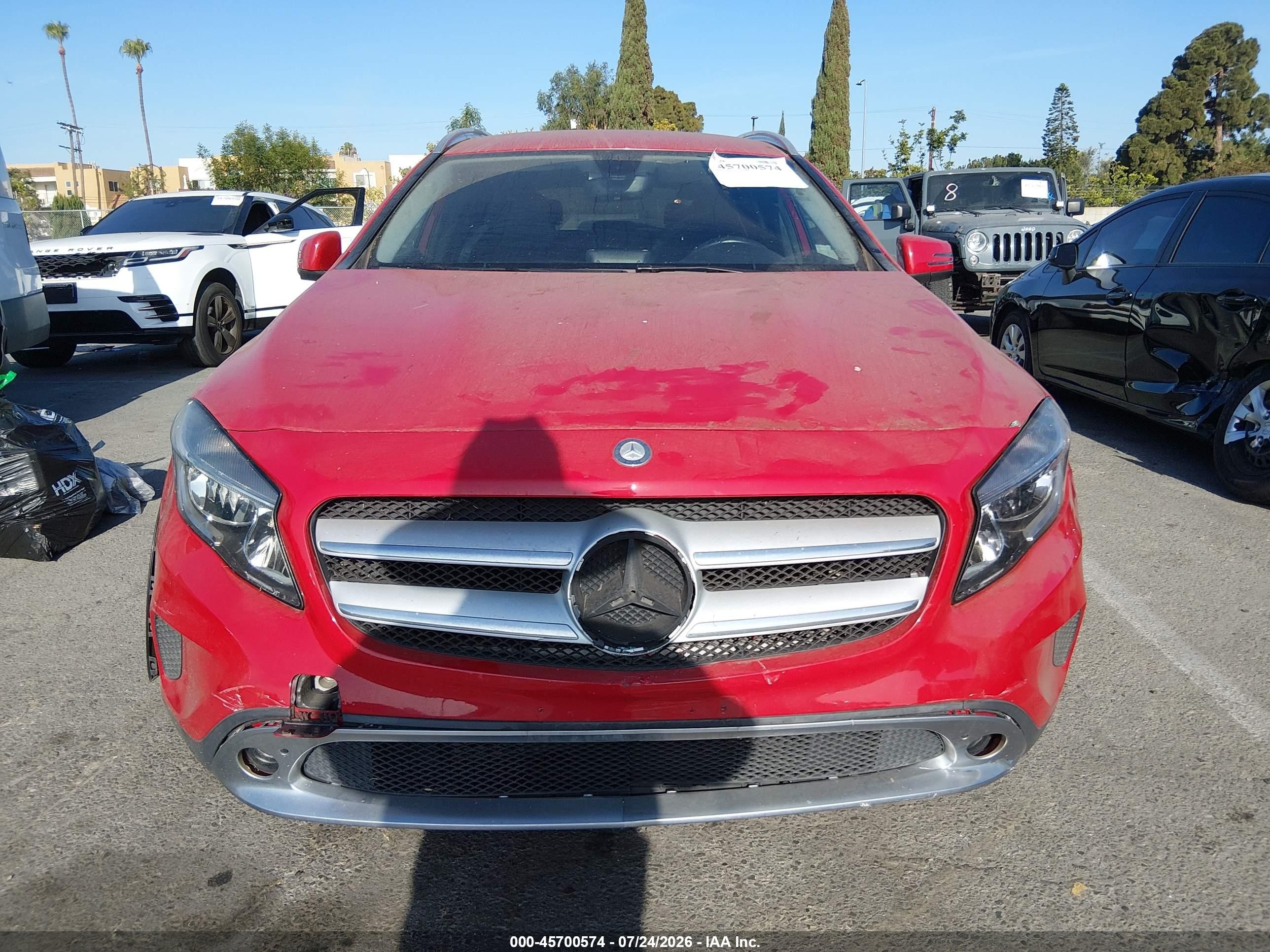 2015 Mercedes-benz Gla 250 4matic Red vin: WDCTG4GBXFJ167910
