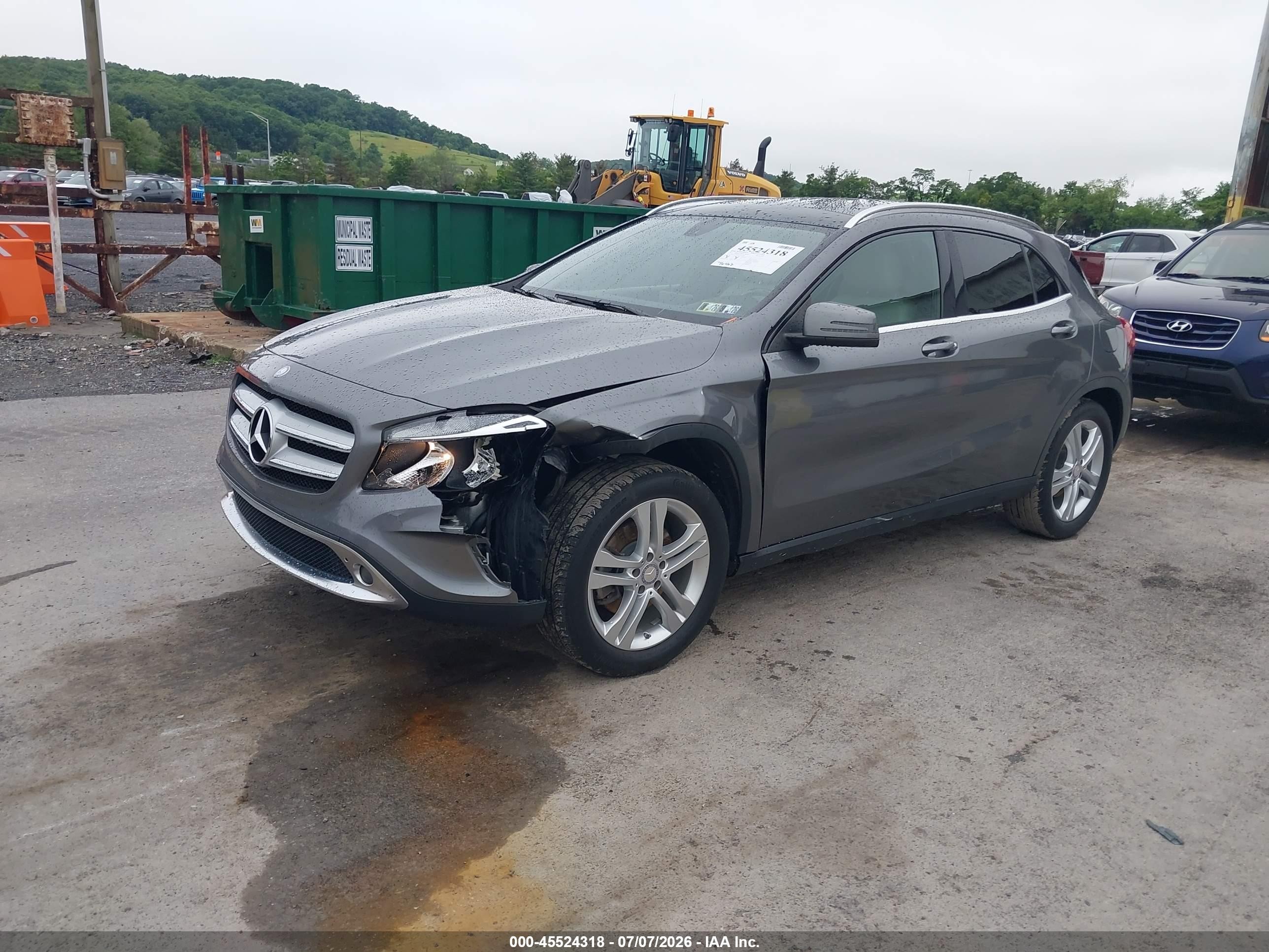 2015 Mercedes-benz Gla 250 4matic Gray vin: WDCTG4GBXFJ179488