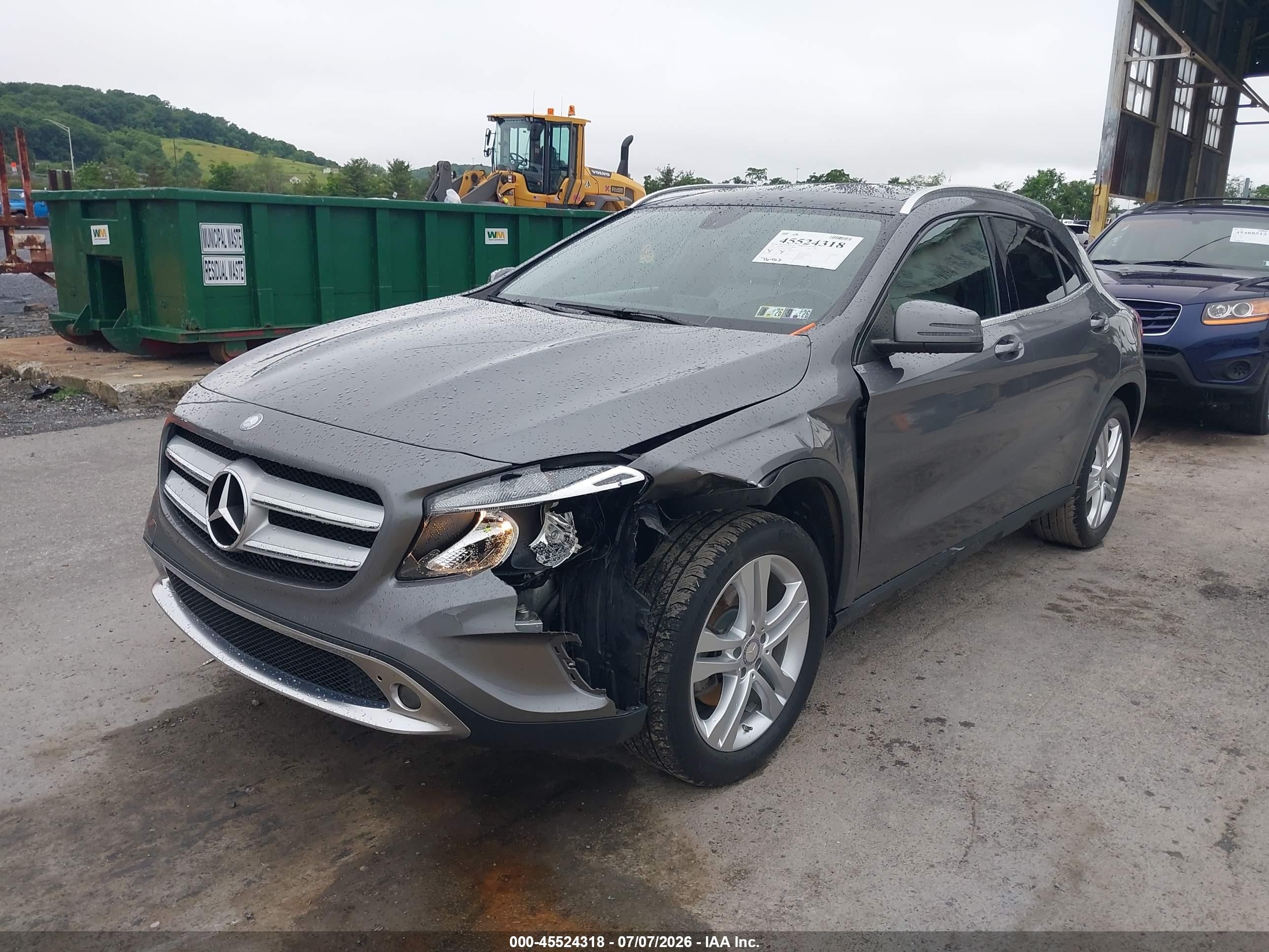 2015 Mercedes-benz Gla 250 4matic Gray vin: WDCTG4GBXFJ179488