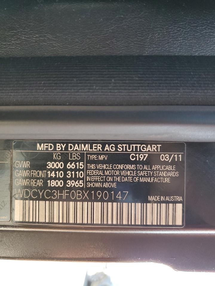 2011 Mercedes-benz G 550 Black vin: WDCYC3HF0BX190147