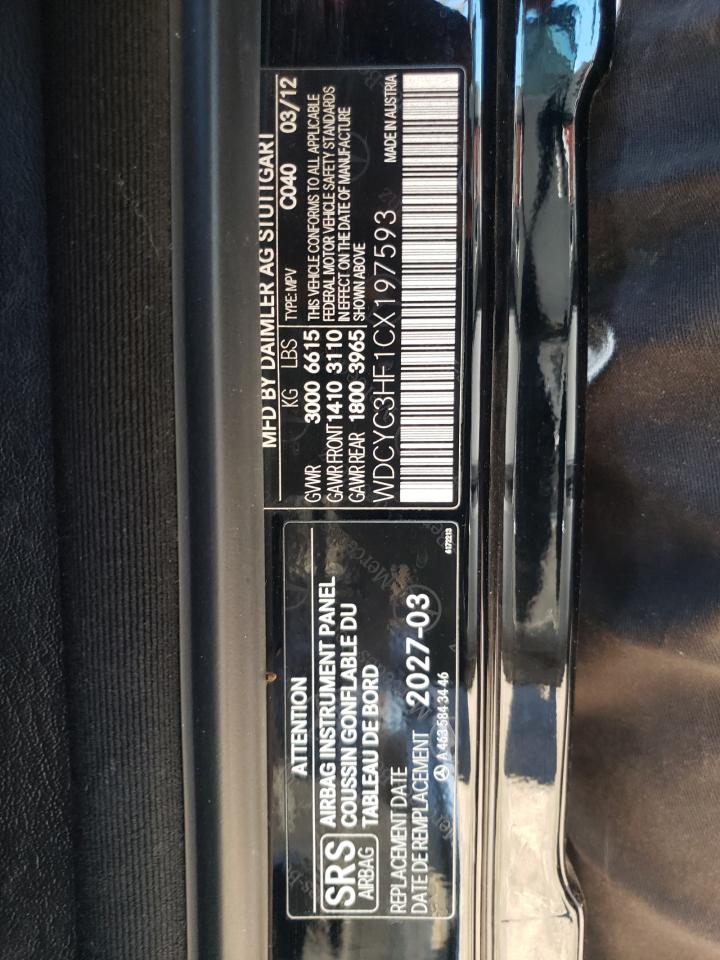 2012 Mercedes-benz G 550 Black vin: WDCYC3HF1CX197593