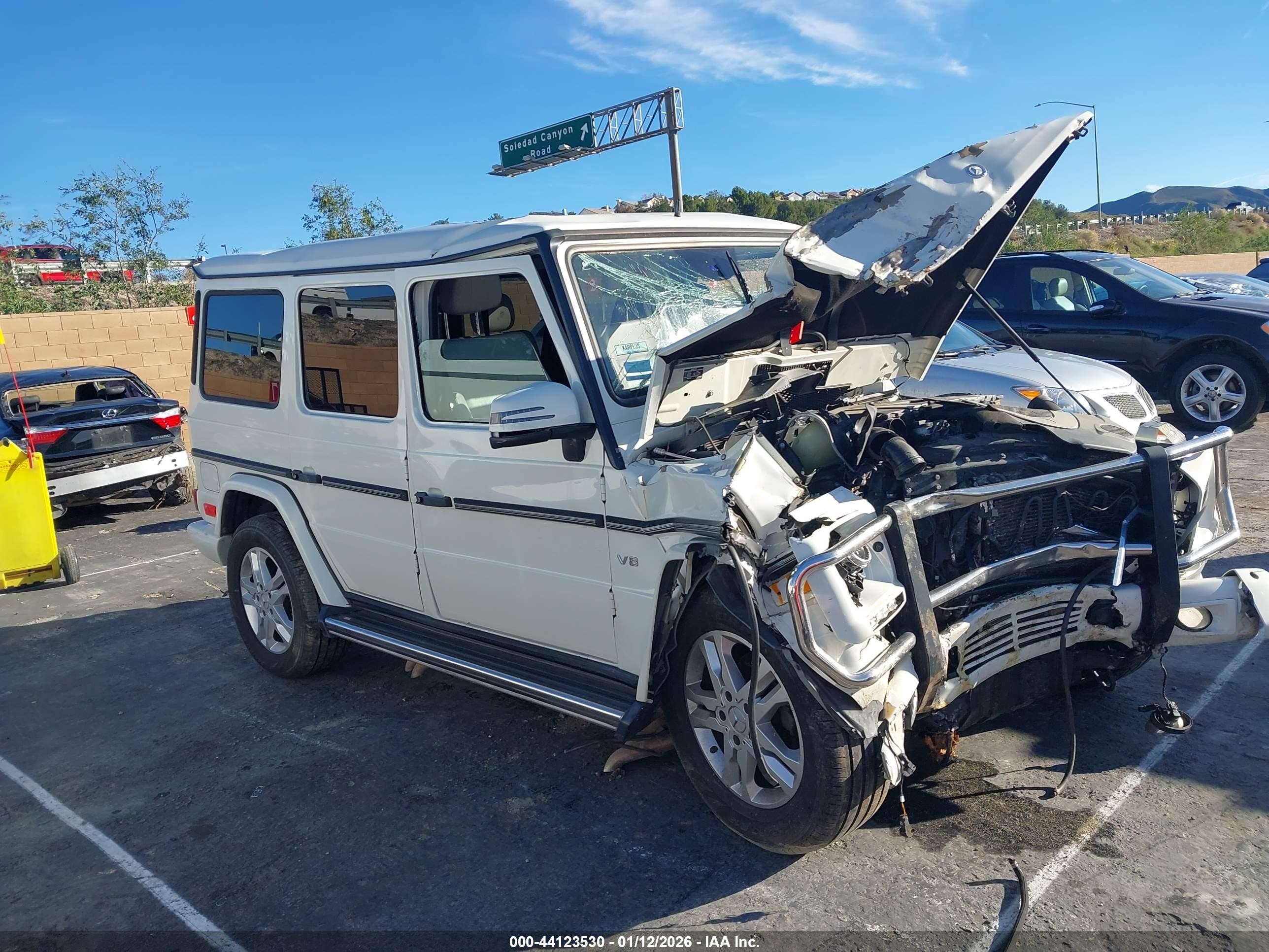 2013 Mercedes-benz G 550 4matic White vin: WDCYC3HF1DX201630