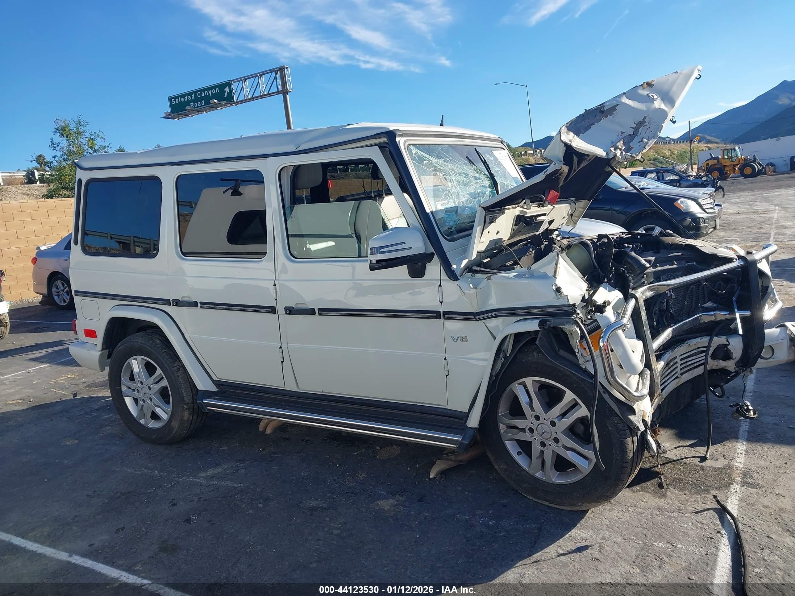2013 Mercedes-benz G 550 4matic White vin: WDCYC3HF1DX201630
