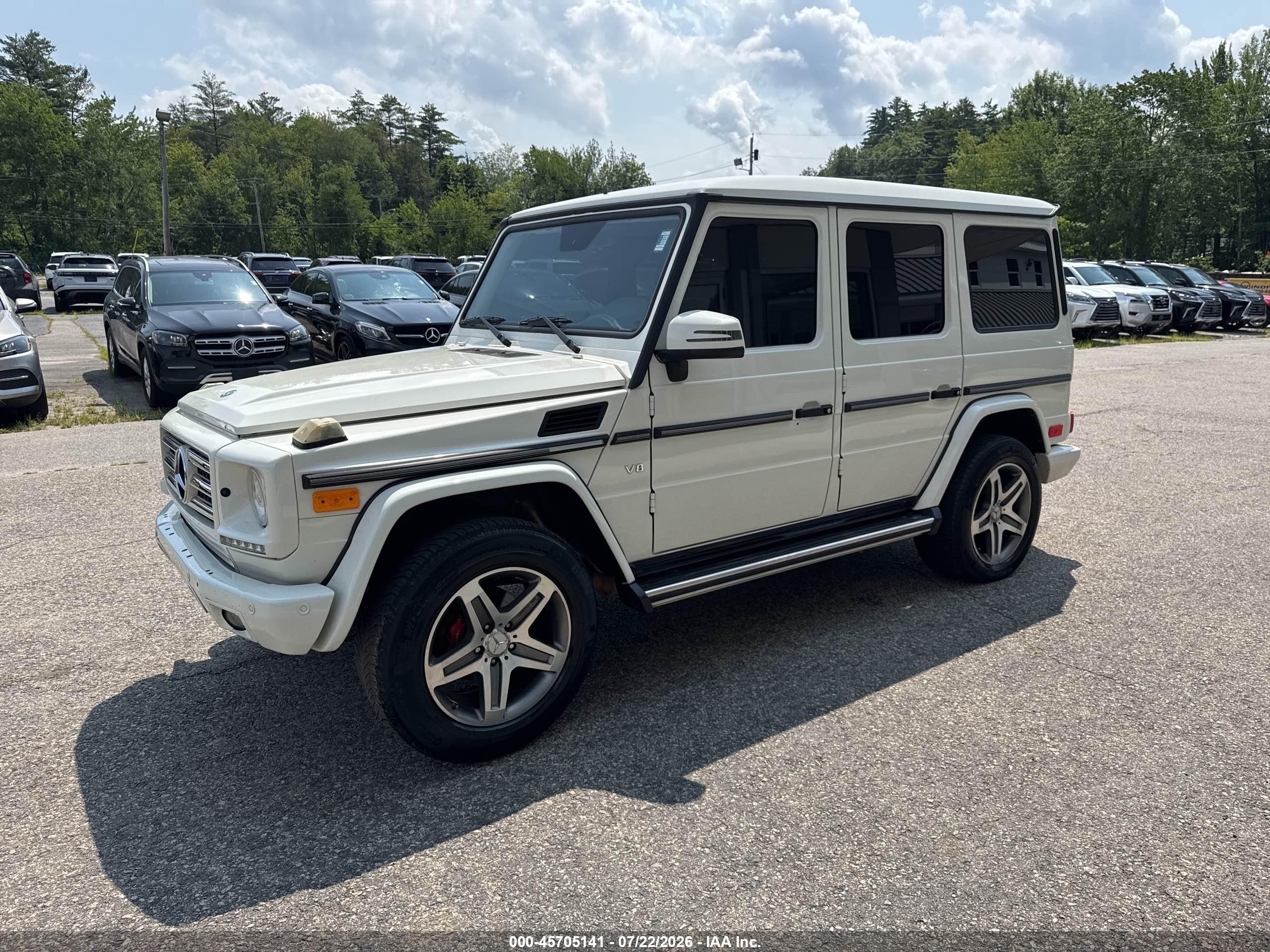 2013 Mercedes-benz G 550 4matic White vin: WDCYC3HF2DX200700