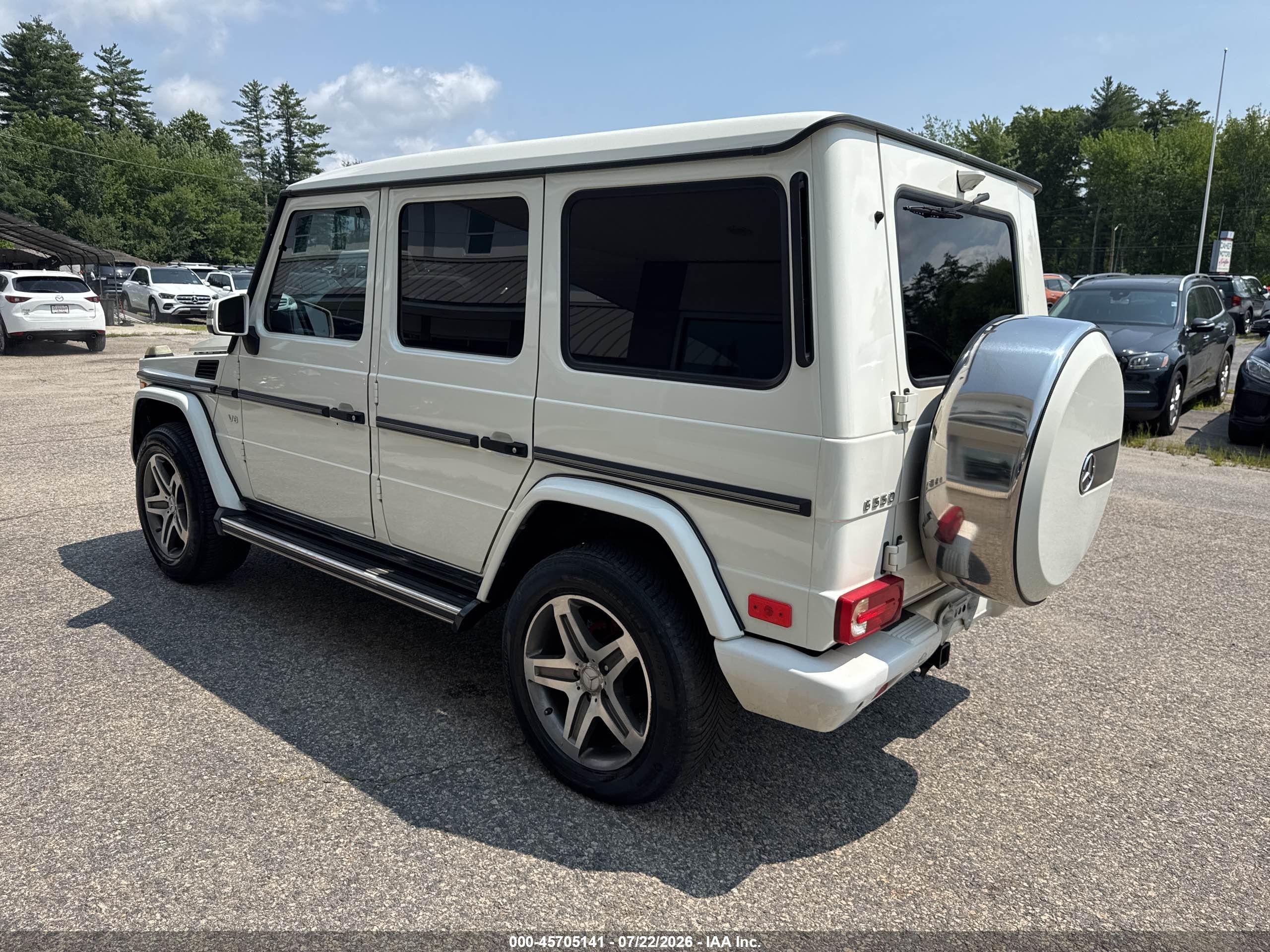 2013 Mercedes-benz G 550 4matic White vin: WDCYC3HF2DX200700