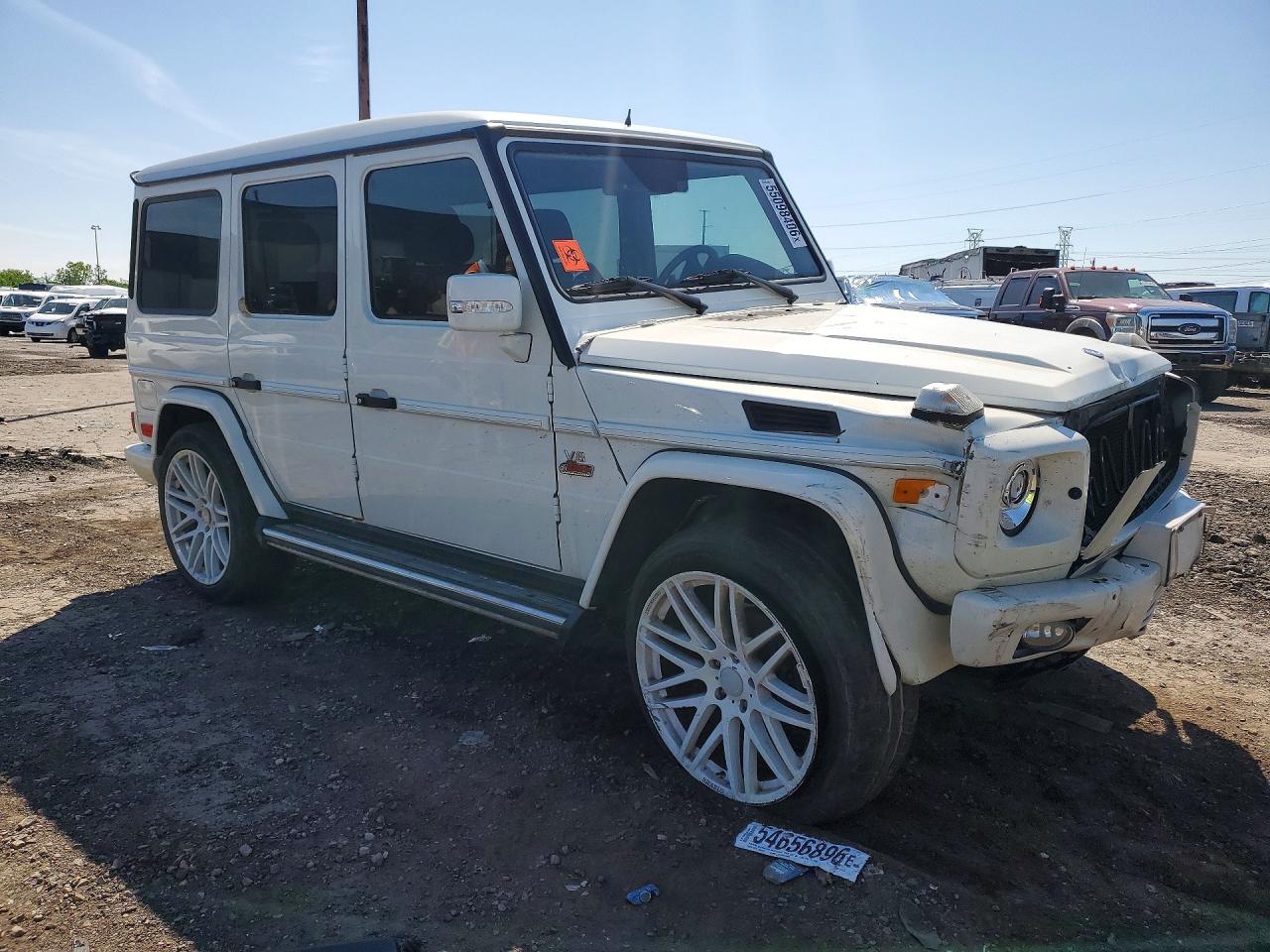 2011 Mercedes-benz G 550 White vin: WDCYC3HF6BX190945
