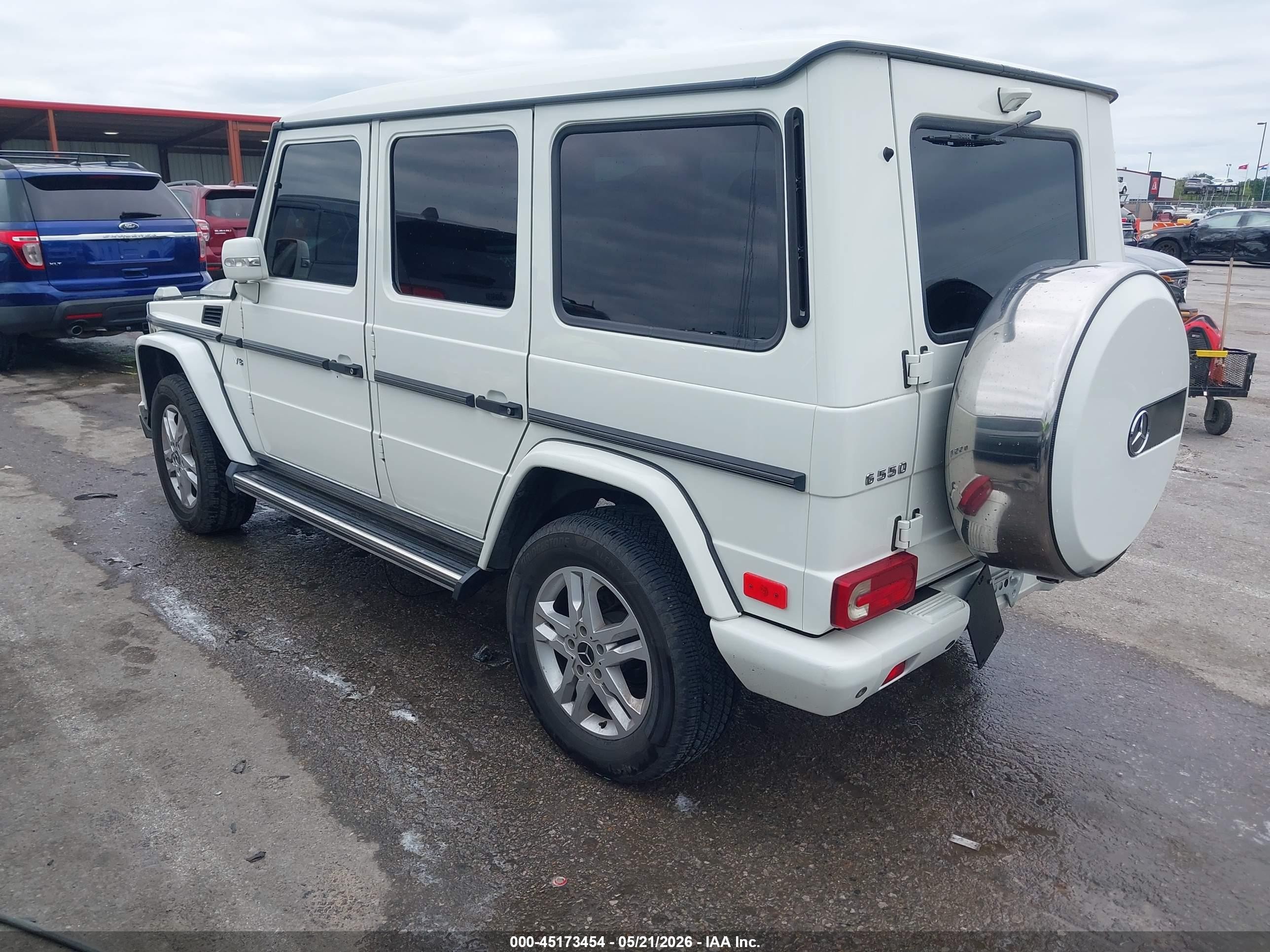 2012 Mercedes-benz G 550 4matic Белый vin: WDCYC3HF6CX196360