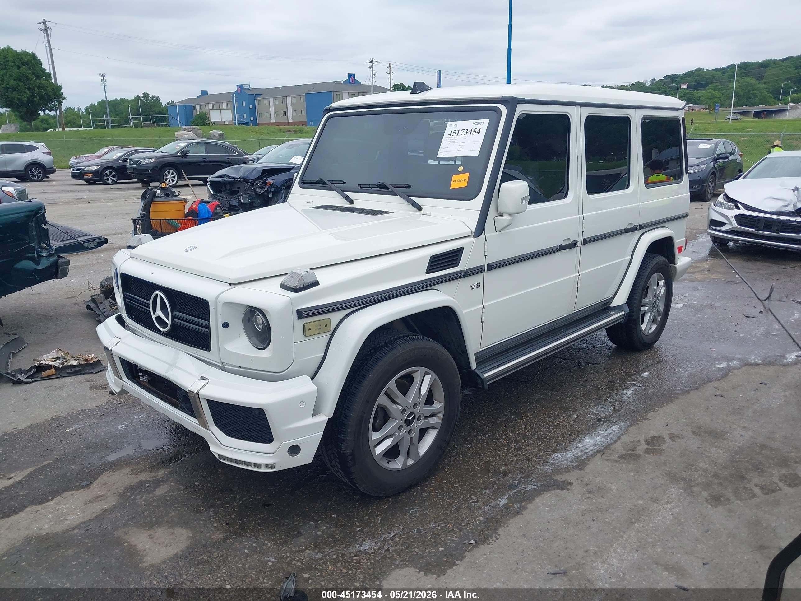 2012 Mercedes-benz G 550 4matic Белый vin: WDCYC3HF6CX196360