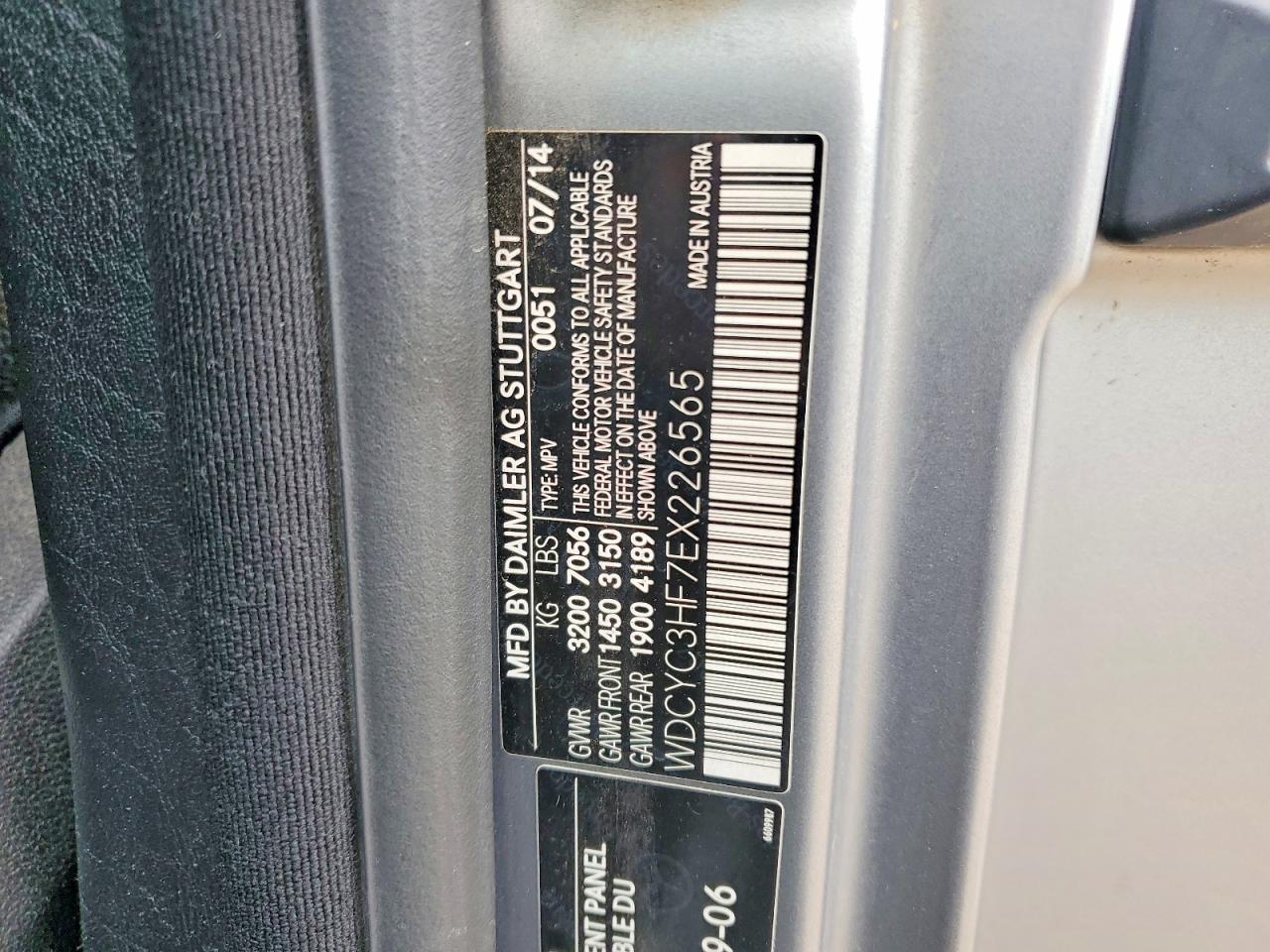 2014 Mercedes-benz G 550 Silver vin: WDCYC3HF7EX226565