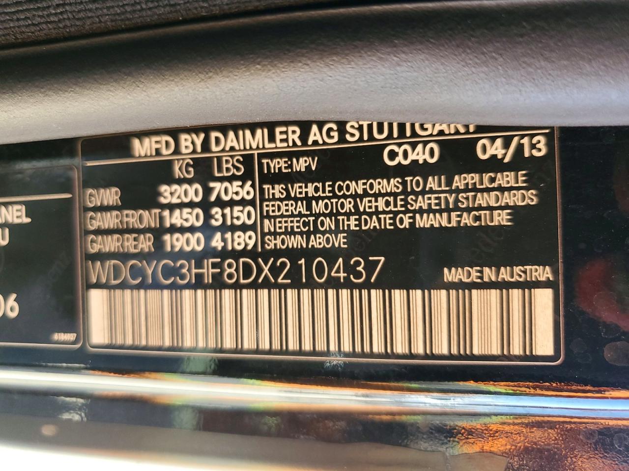 2013 Mercedes-benz G 550 Charcoal vin: WDCYC3HF8DX210437