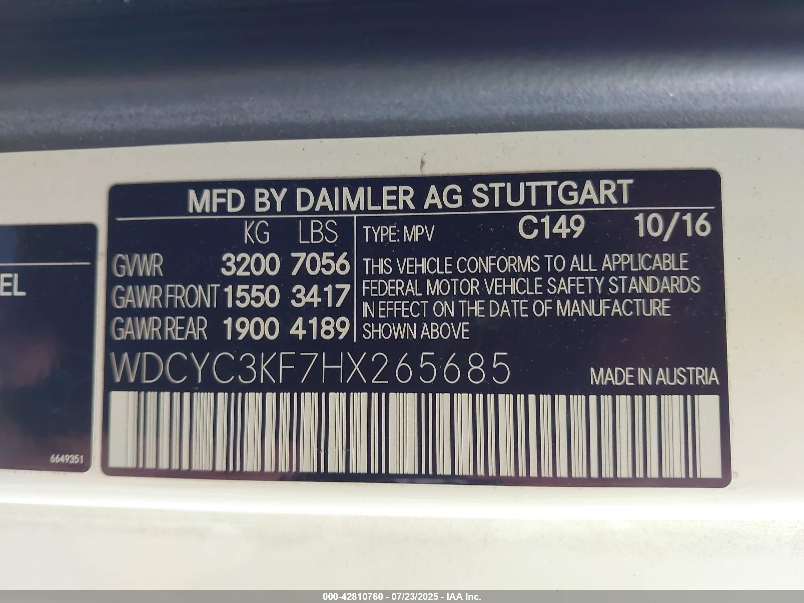 2017 Mercedes-benz G 550 4matic White vin: WDCYC3KF7HX265685