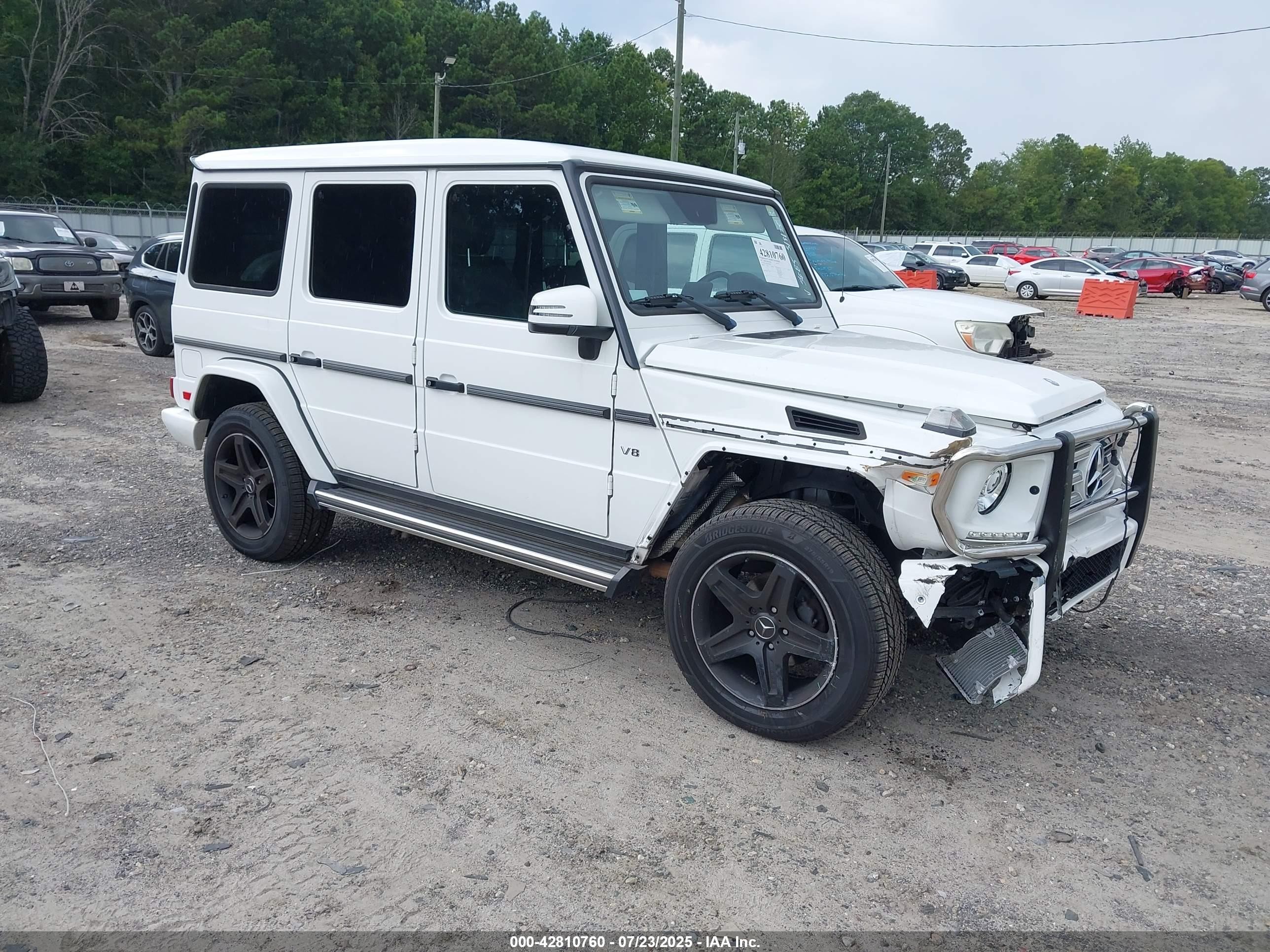 2017 Mercedes-benz G 550 4matic White vin: WDCYC3KF7HX265685