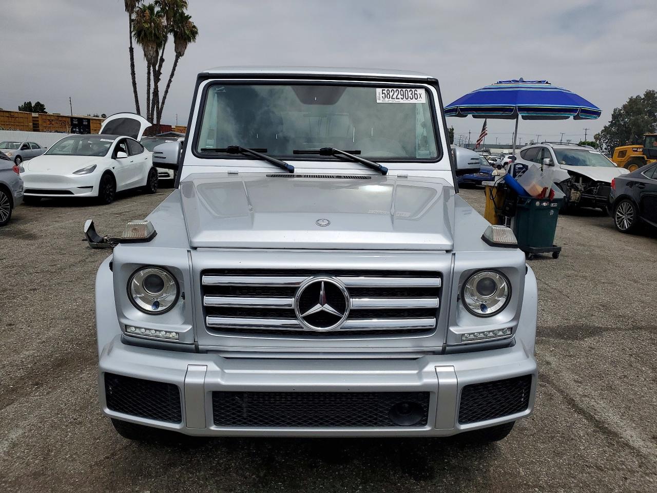 2017 Mercedes-benz G 550 Silver vin: WDCYC3KF8HX275223