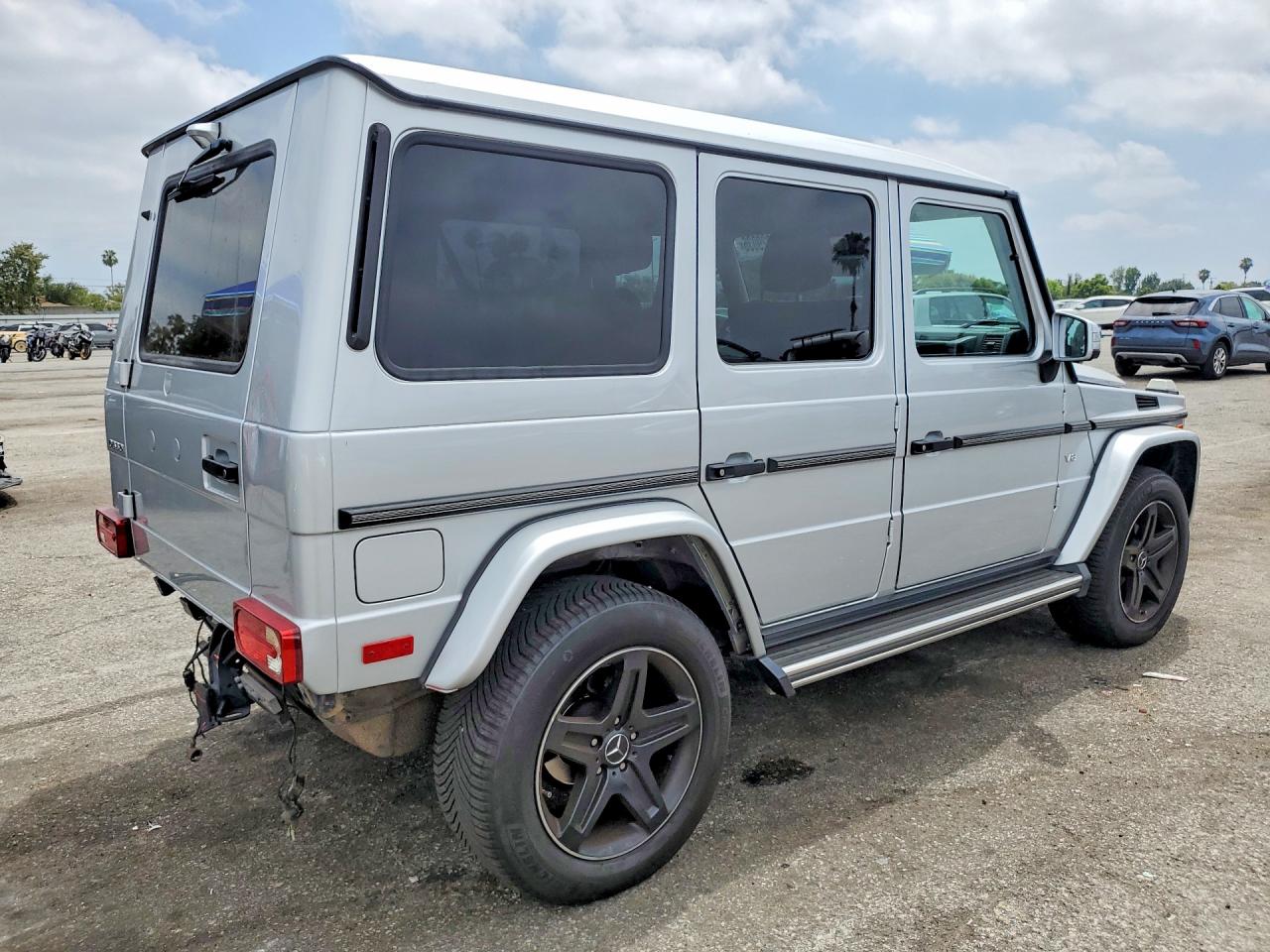 2017 Mercedes-benz G 550 Silver vin: WDCYC3KF8HX275223