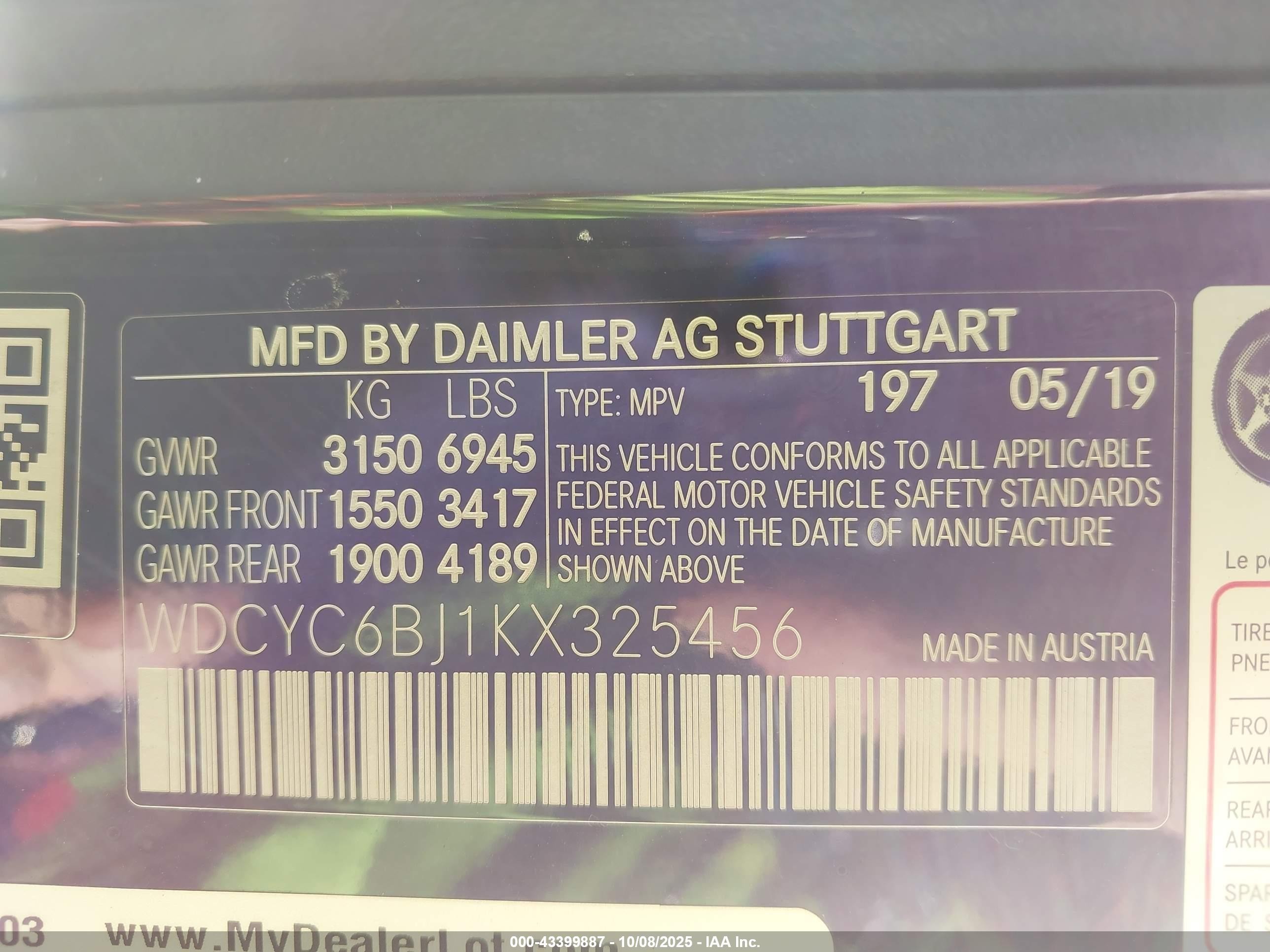 2019 Mercedes-benz G 550 4matic Black vin: WDCYC6BJ1KX325456