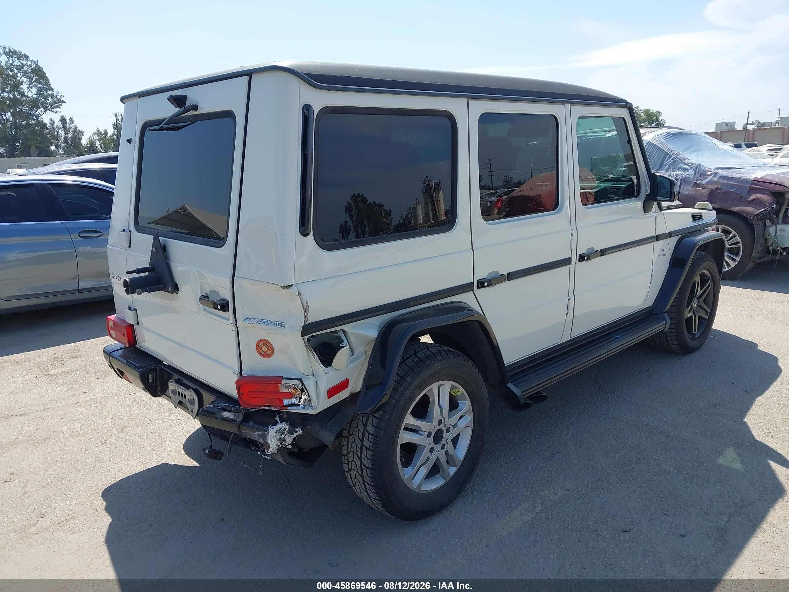 2011 Mercedes-benz G 55 Amg 4matic White vin: WDCYC7BF0BX190522